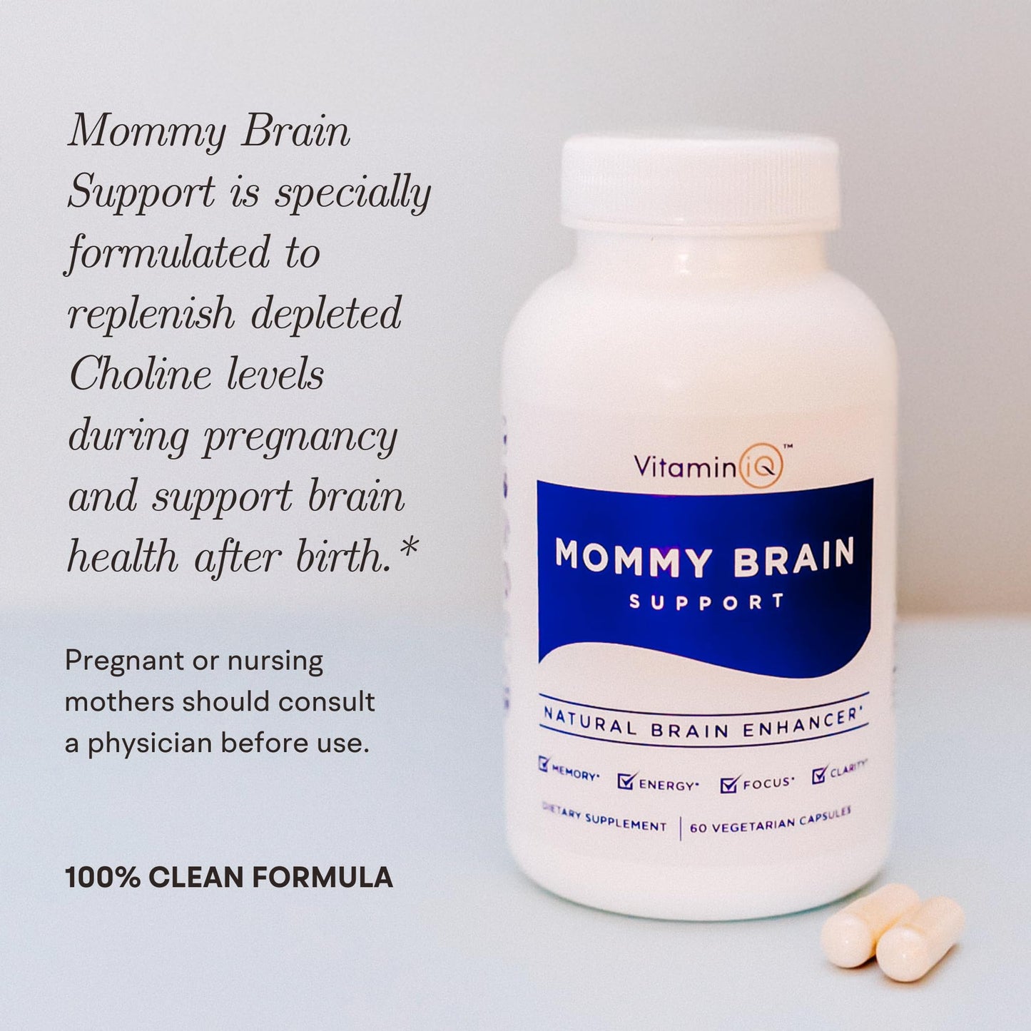 VitaminIQ Mommy Brain Postnatal Supplement Tablet 60 Count