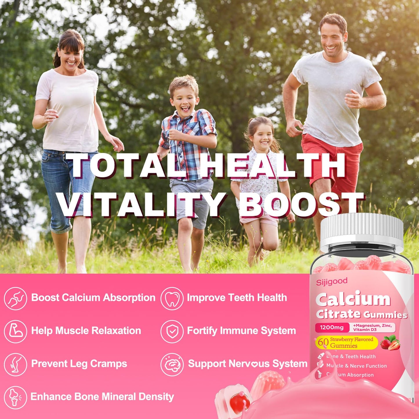 Sijigood Calcium Citrate Gummies 120 Gummies