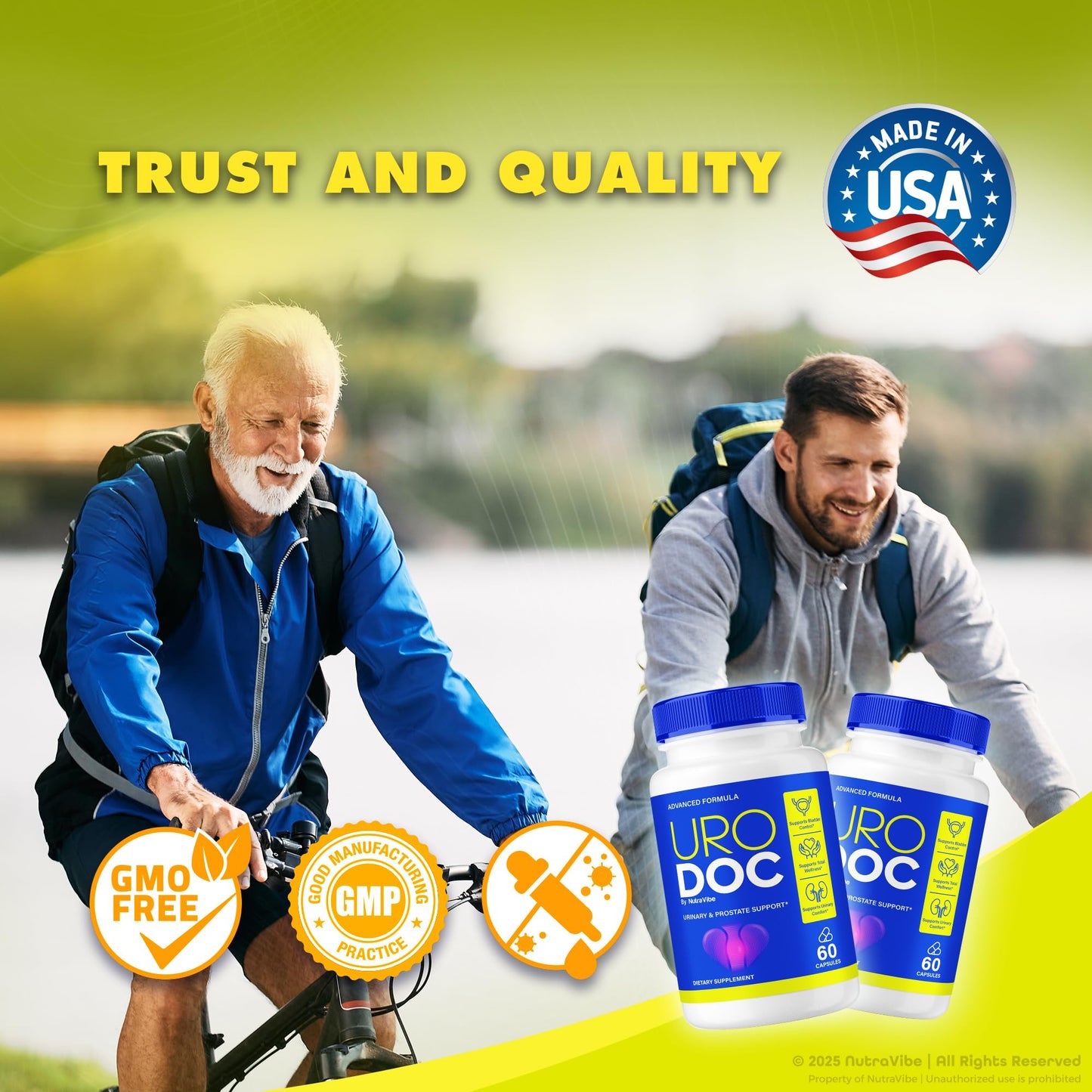 NutraVibe Uro Doc Prostate Support Capsules, 180 Capsules