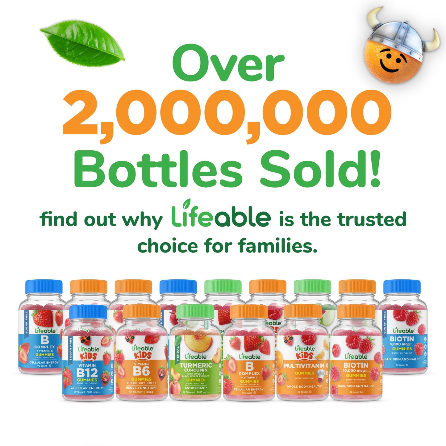 Lifeable Magnesium Gummies for Kids 90 Gummies