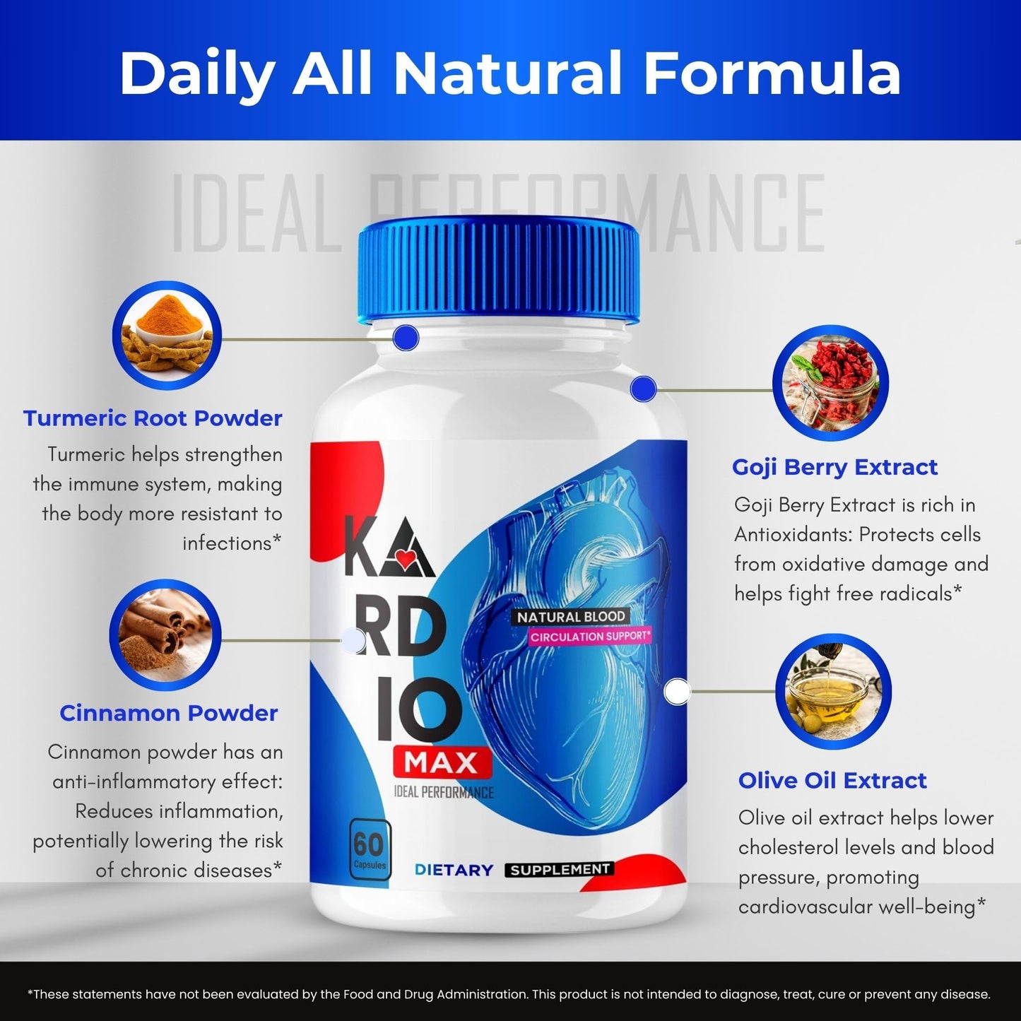 IDEAL PERFORMANCE Kardio Max Capsules 60 Capsules