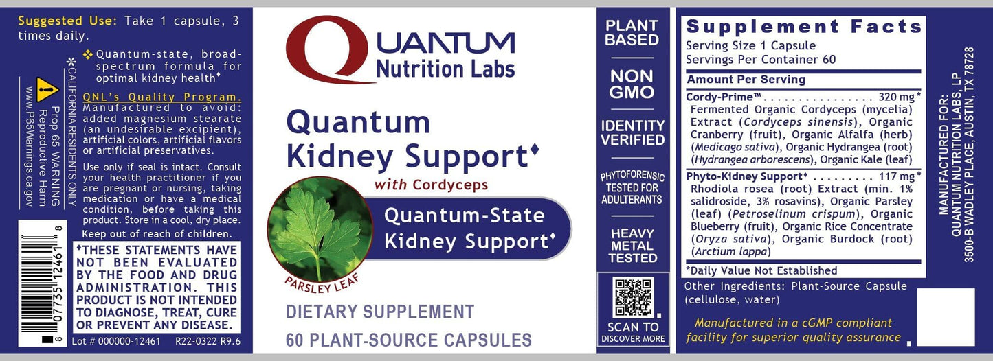 Quantum Nutrition Kidney Support Capsules 60 Count