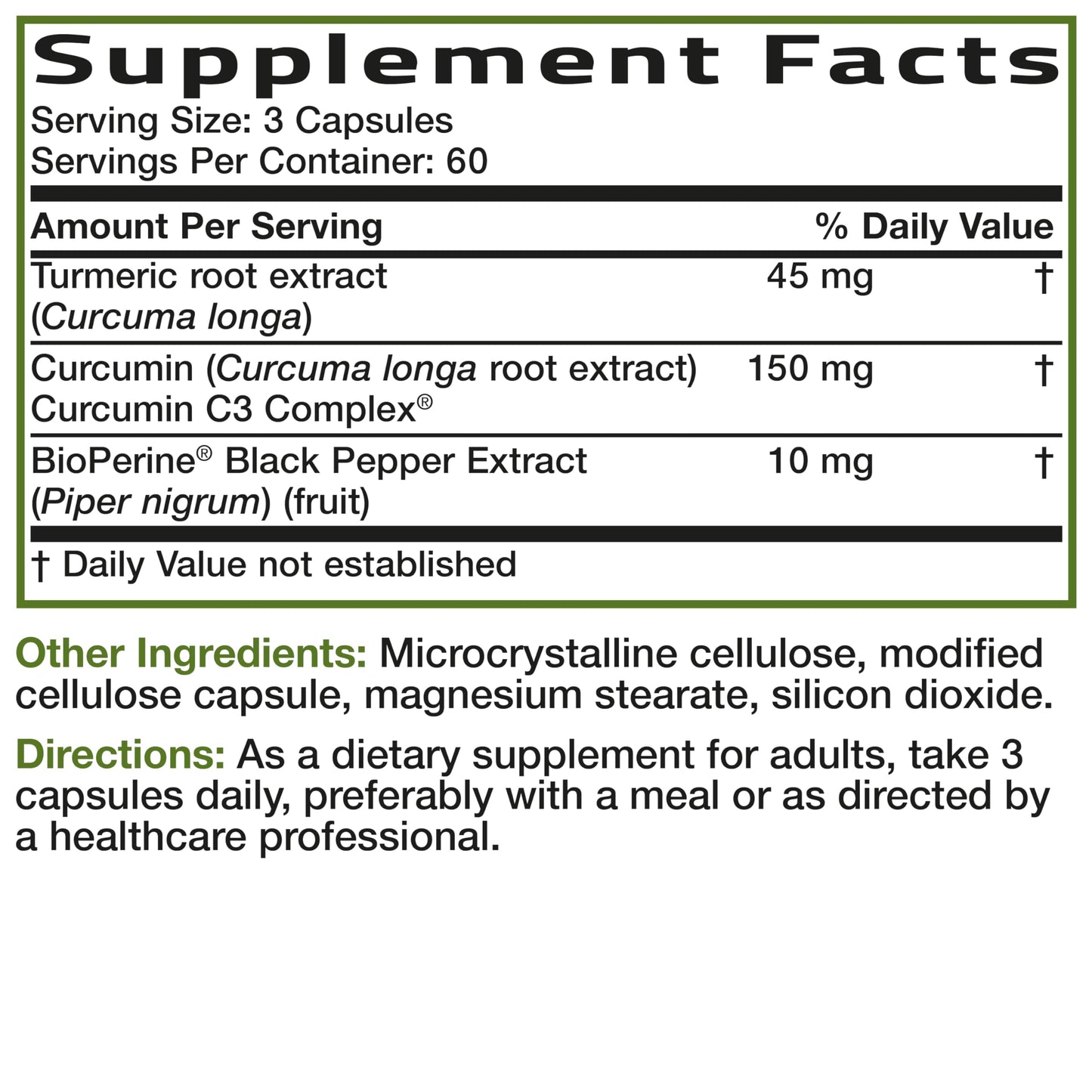 Bronson Turmeric Curcumin Extra Strength Capsules 180 Count