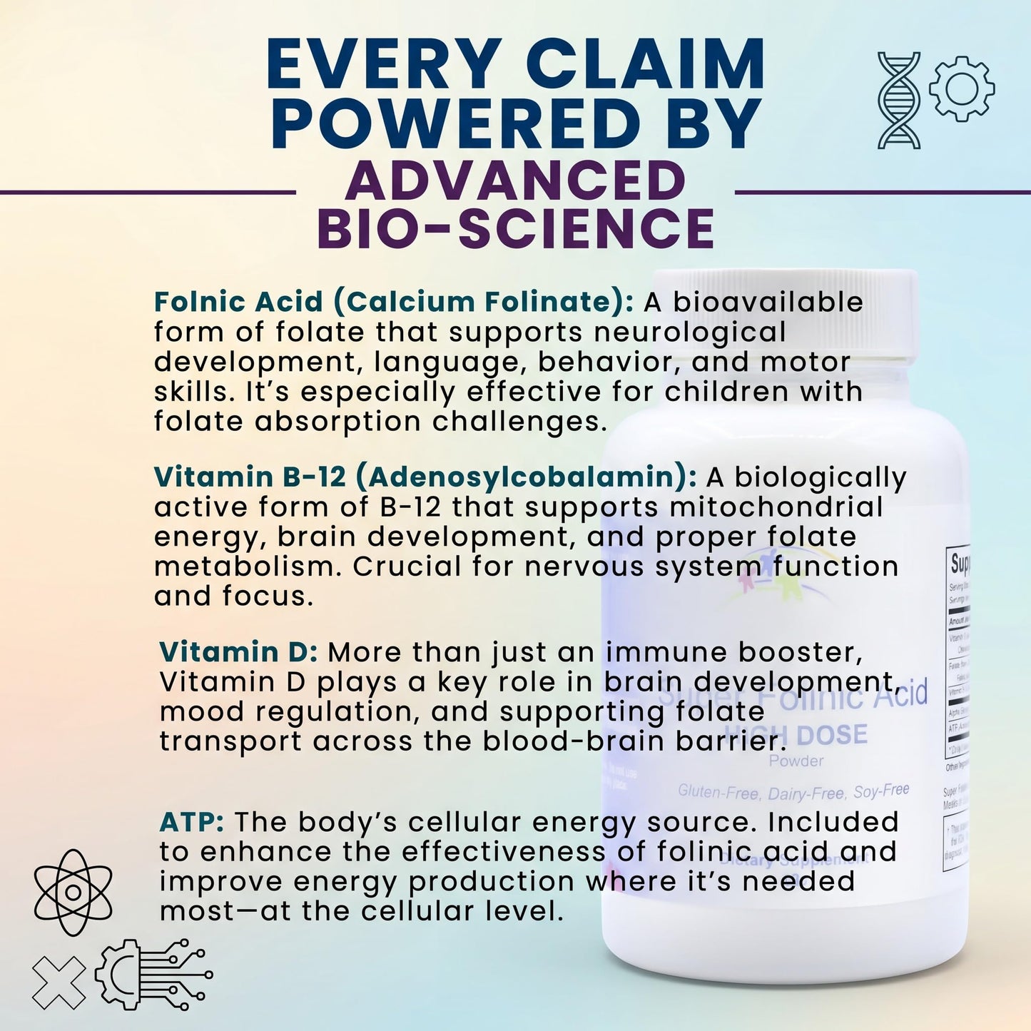 ACENICE Super Folinic Acid High Dose Powder 2.22 oz
