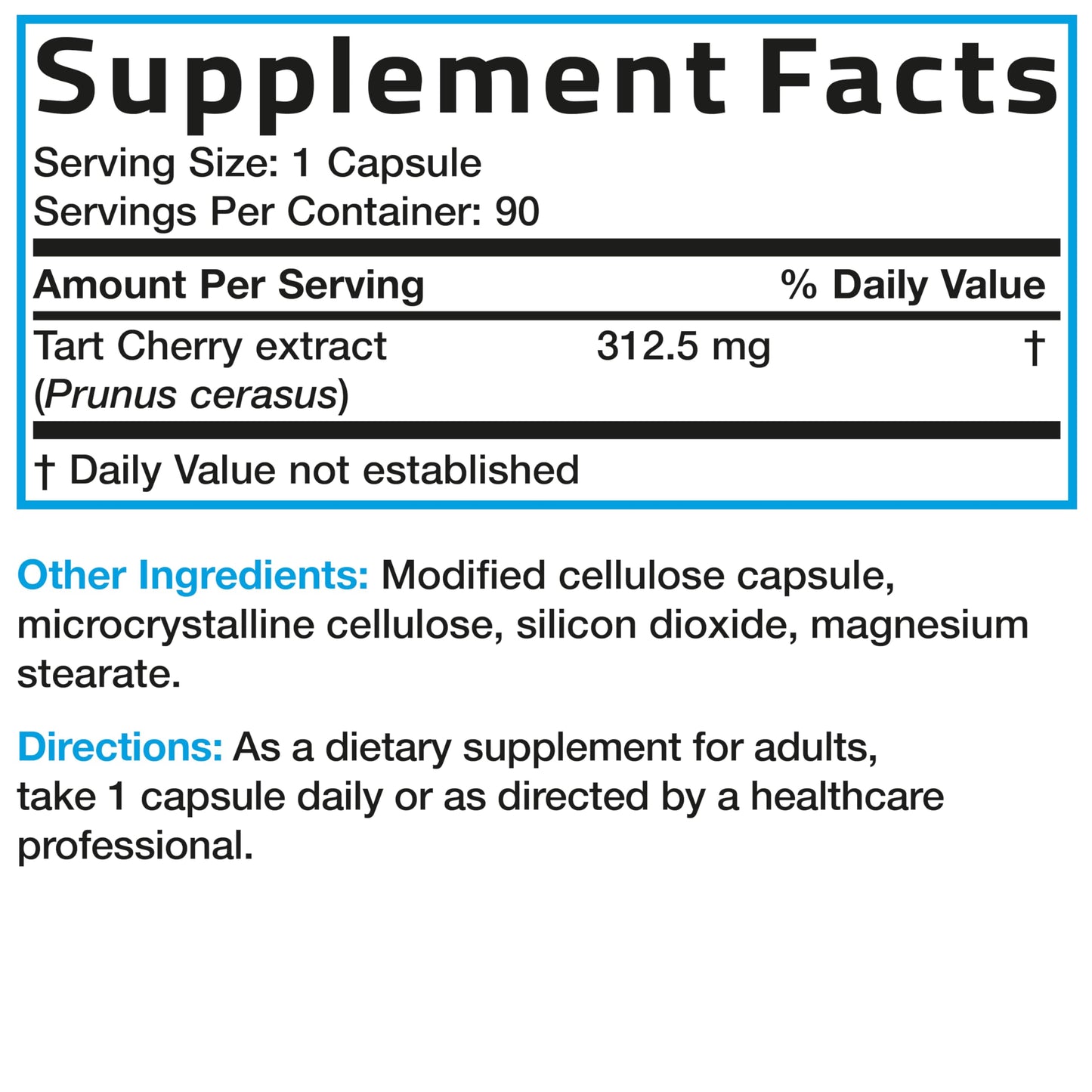 Bronson Tart Cherry Extract for Joint Support, 90 Capsules