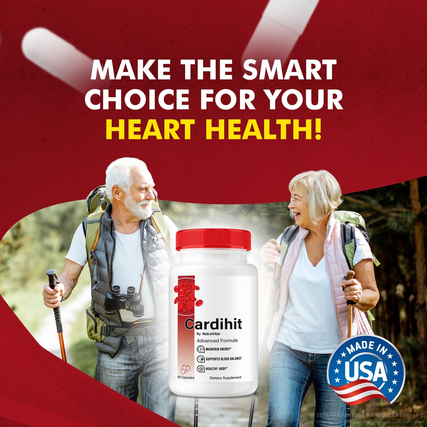 NutraVibe Cardihit Capsules 180 Capsules