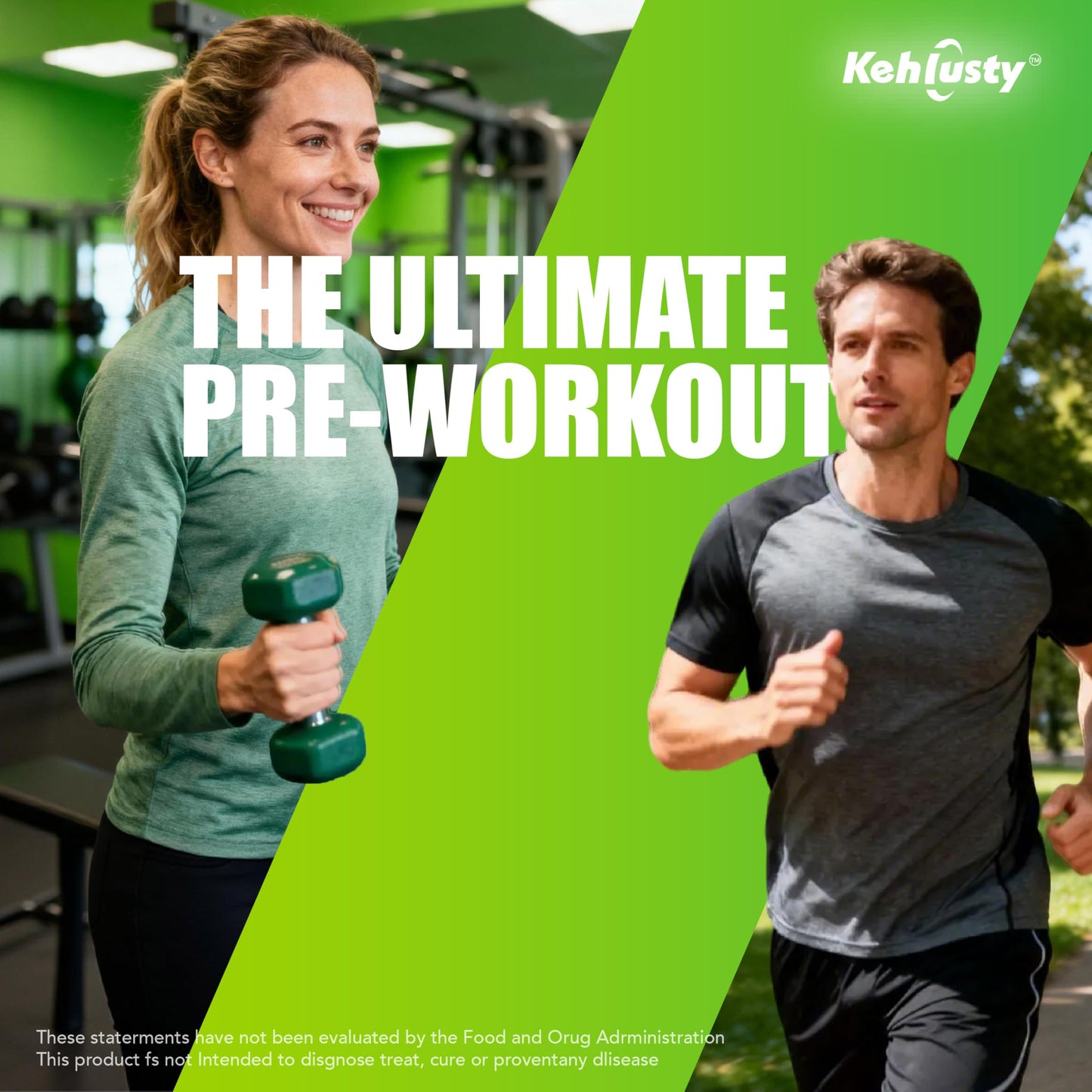 KEHLUSTY Nitric Oxide for Men with L-Citrulline, L-Arginine AAKG 500mg & Beet Root, 60 Capsules