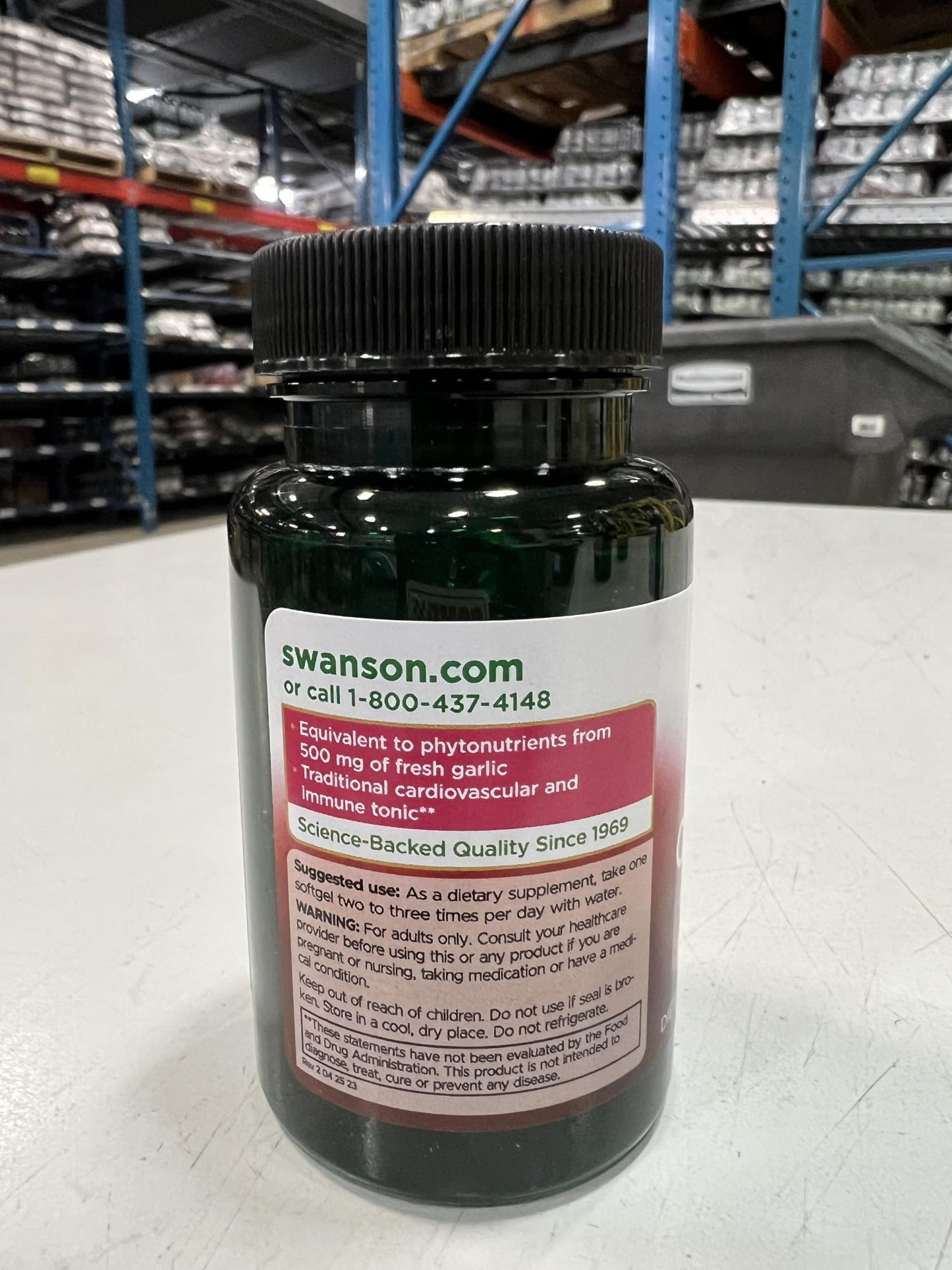 Swanson Garlic Oil Equivalent to 500 mg Softgels, 250 Count