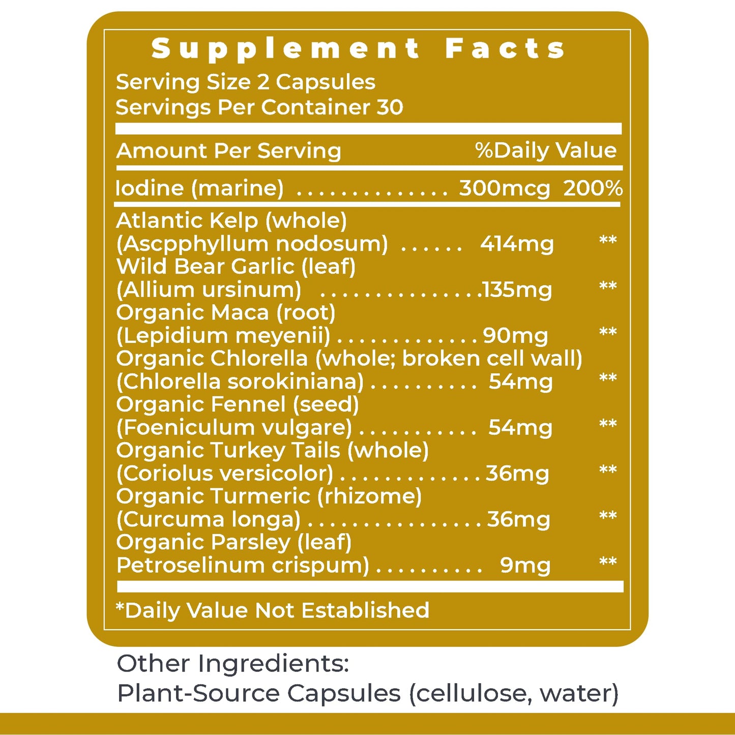 Premier Research Labs ThyroVen Thyroid Support Complex with Naturally-Sourced Iodine 60 Capsules