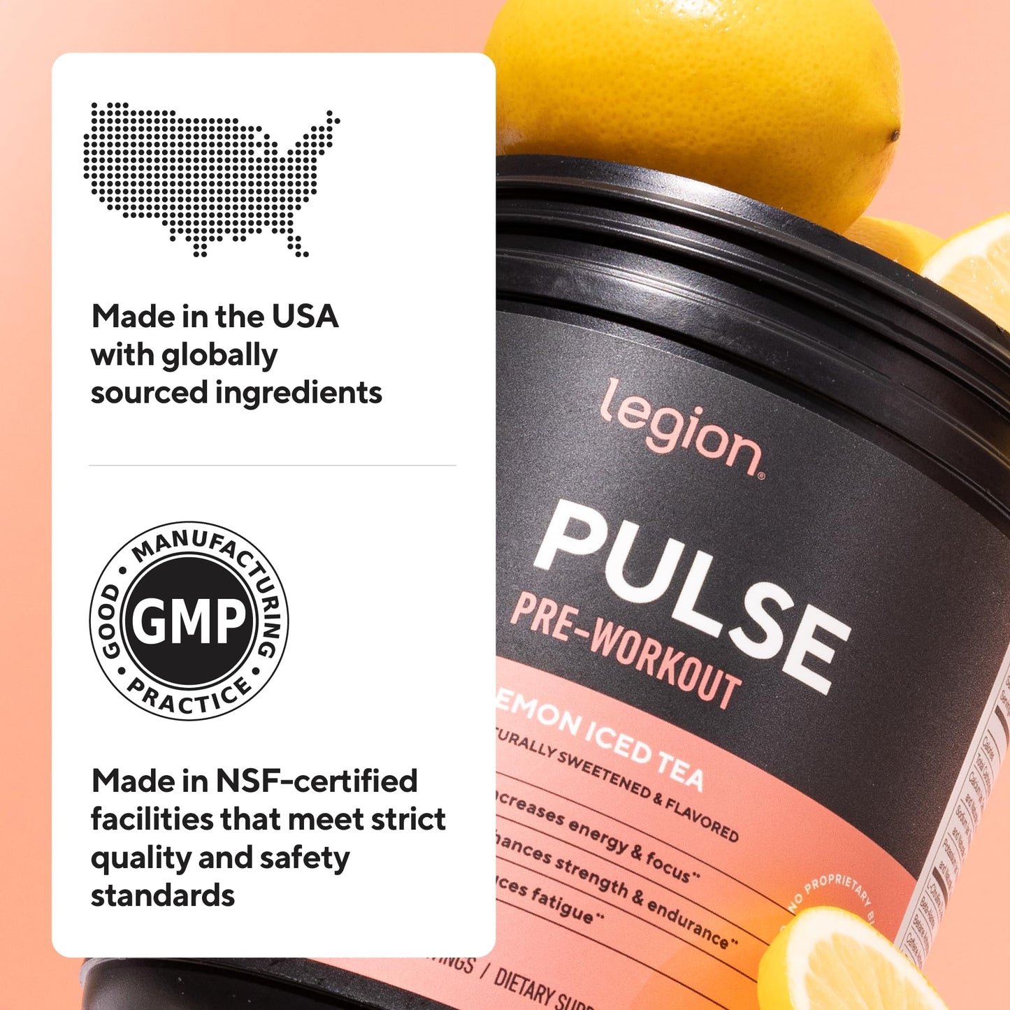 LEGION Pulse Pre Workout Supplement Powder 17.2