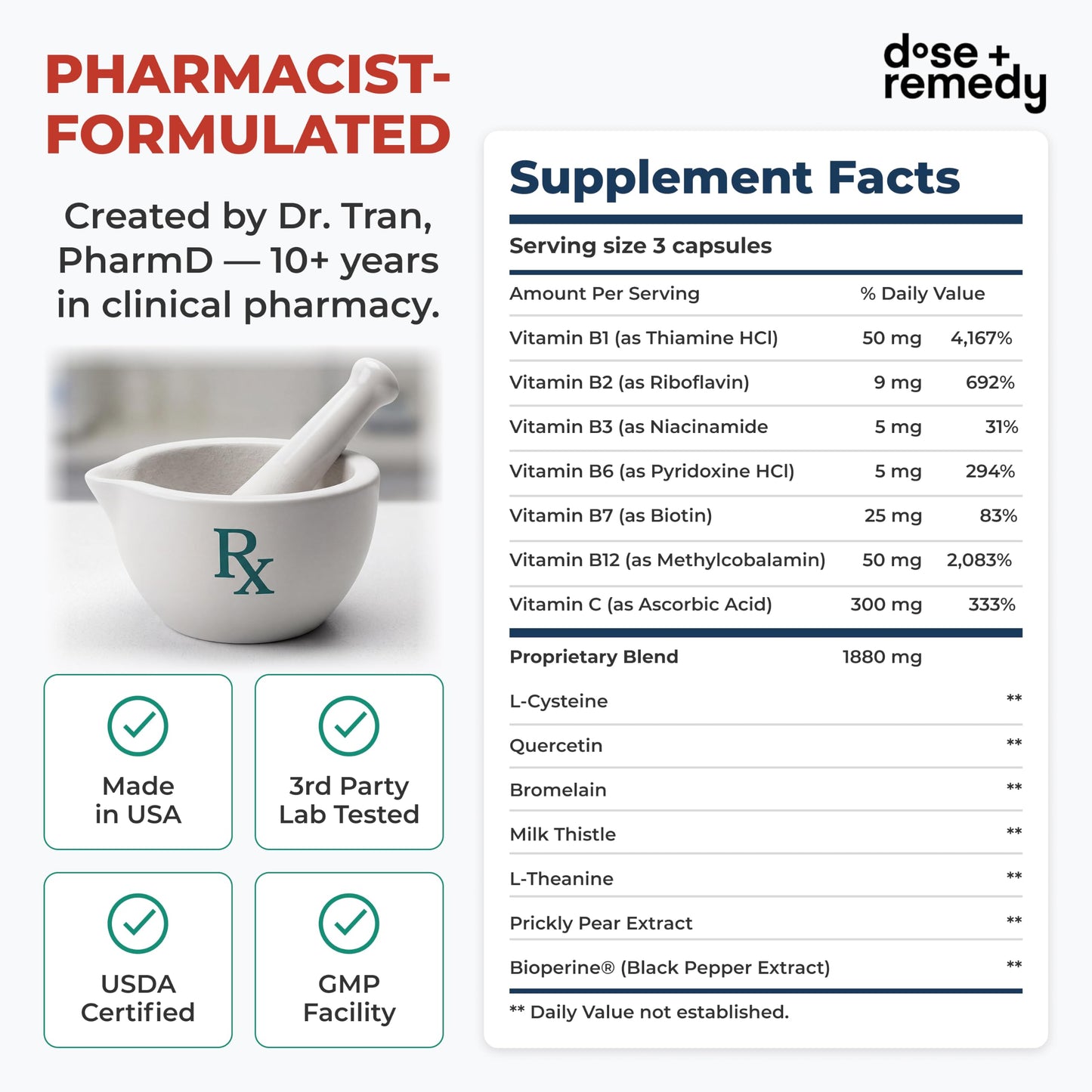 dose + remedy A dose of Recovery 45 Capsules