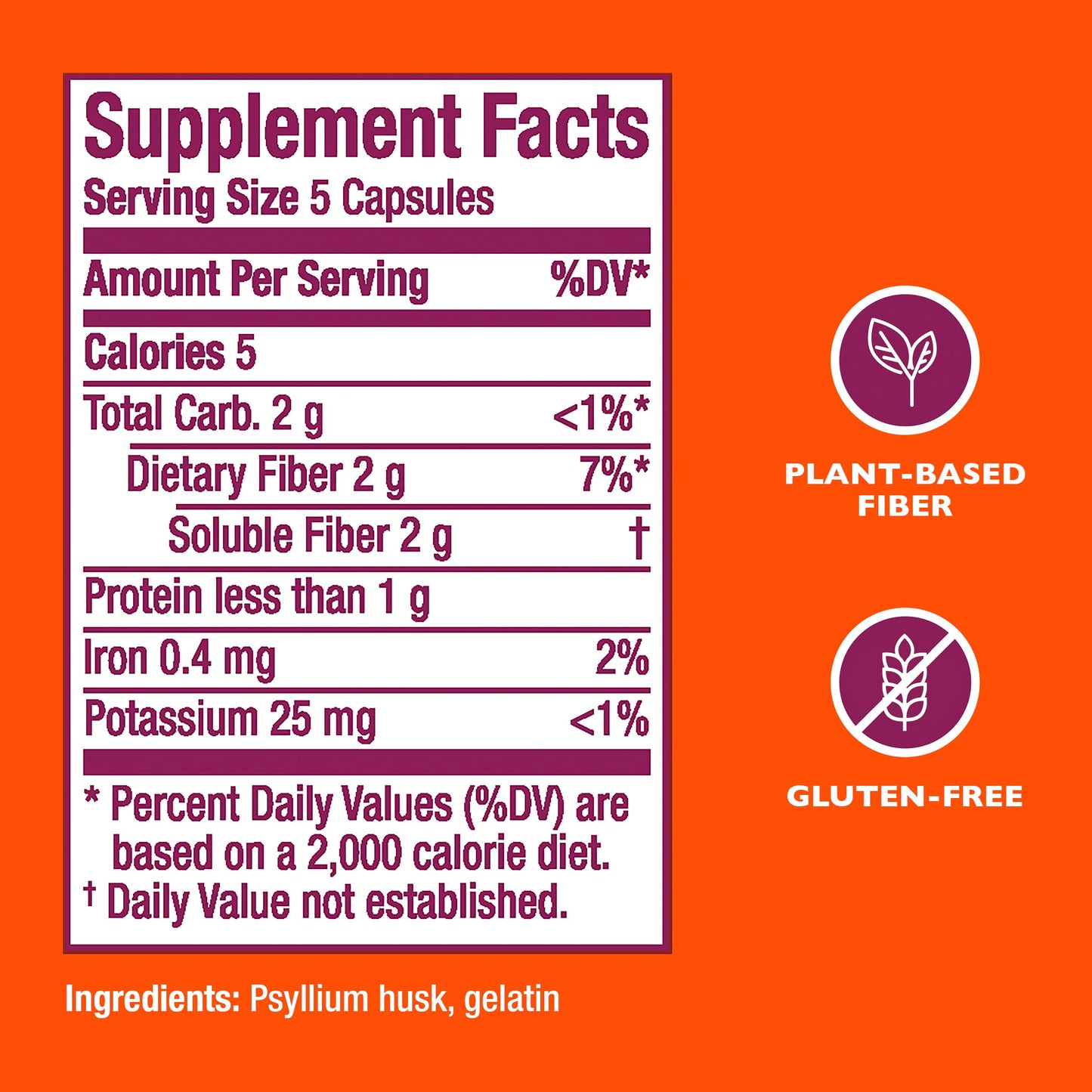 Metamucil Fiber Therapy for Regularity Fiber Supplement Capsules, 200 Capsules
