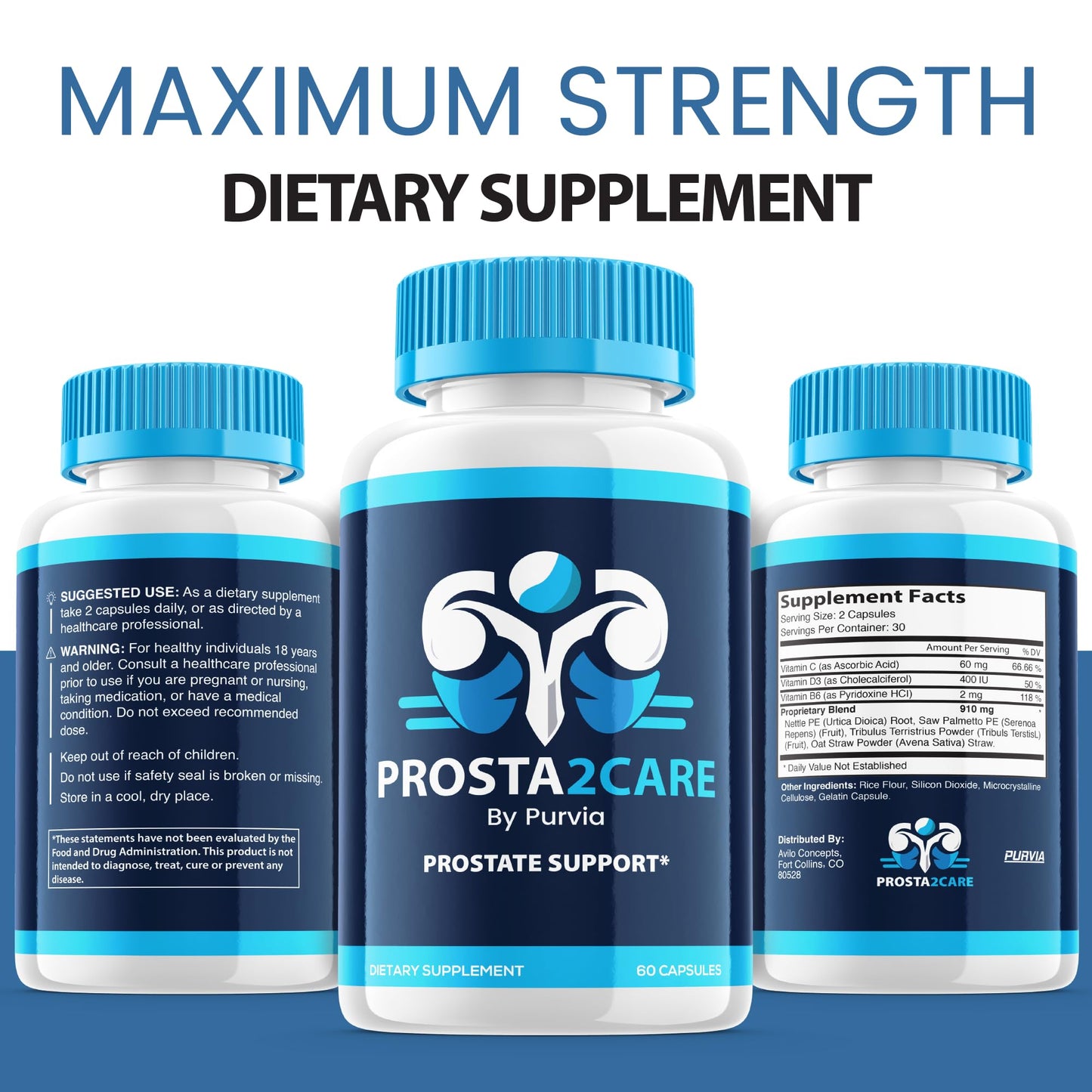 Purvia Prosta2care Capsules 60 Count