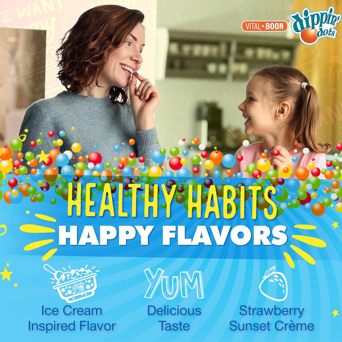 Vital+Boon Dippin' Dots Collagen + Vitamin C Gummies 60 Count