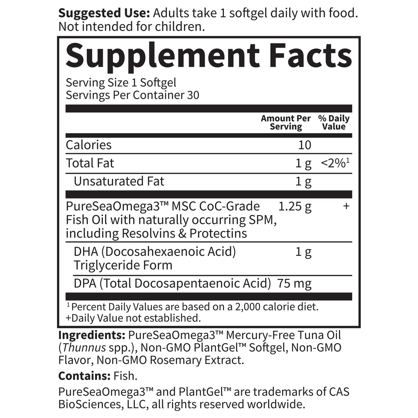 Garden of Life Dr. Formulated DHA 1000mg Fish Oil - Lemon, Once Daily, 30 Softgels