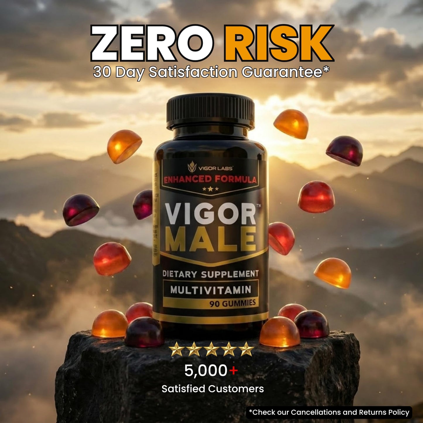 Vigor Labs Vigor Male MULTIVITAMIN Gummies 90 Count