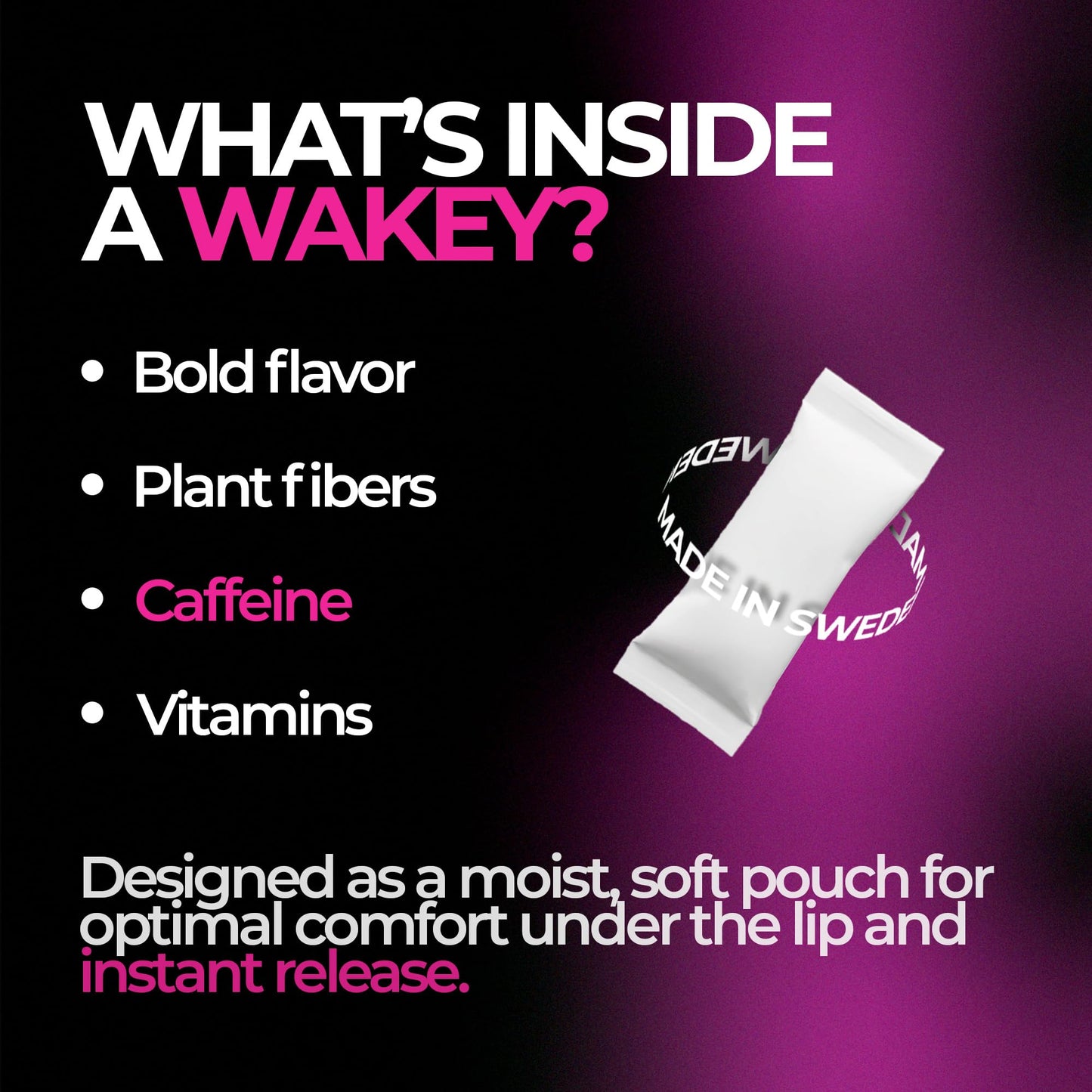 Wakey Energy Caffeine Caplets, 5 Pack