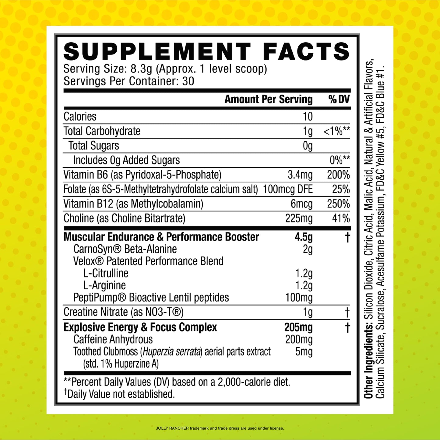 C4 Original Pre Workout Powder, Jolly Rancher Green Apple, 8.78 Ounce