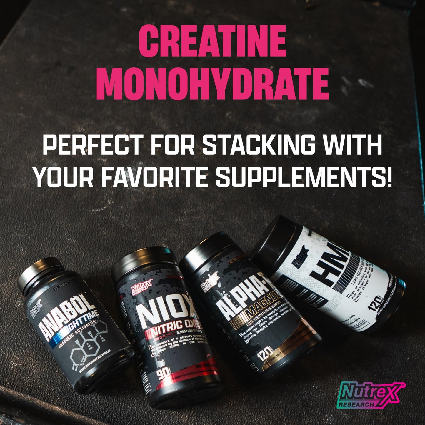 Nutrex Research Creatine Powder Strawberry Watermelon, 60 Servings