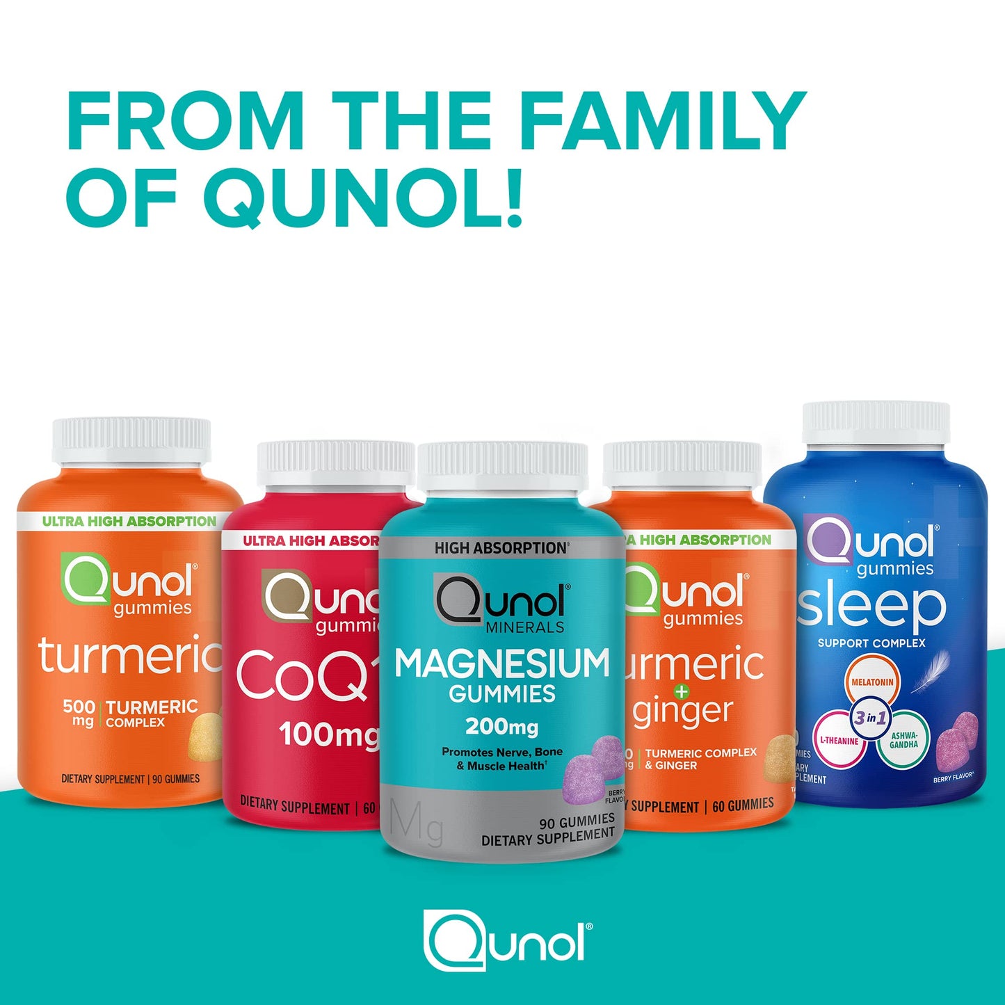 Qunol CoQ10 Gummies 100mg, 120 Count