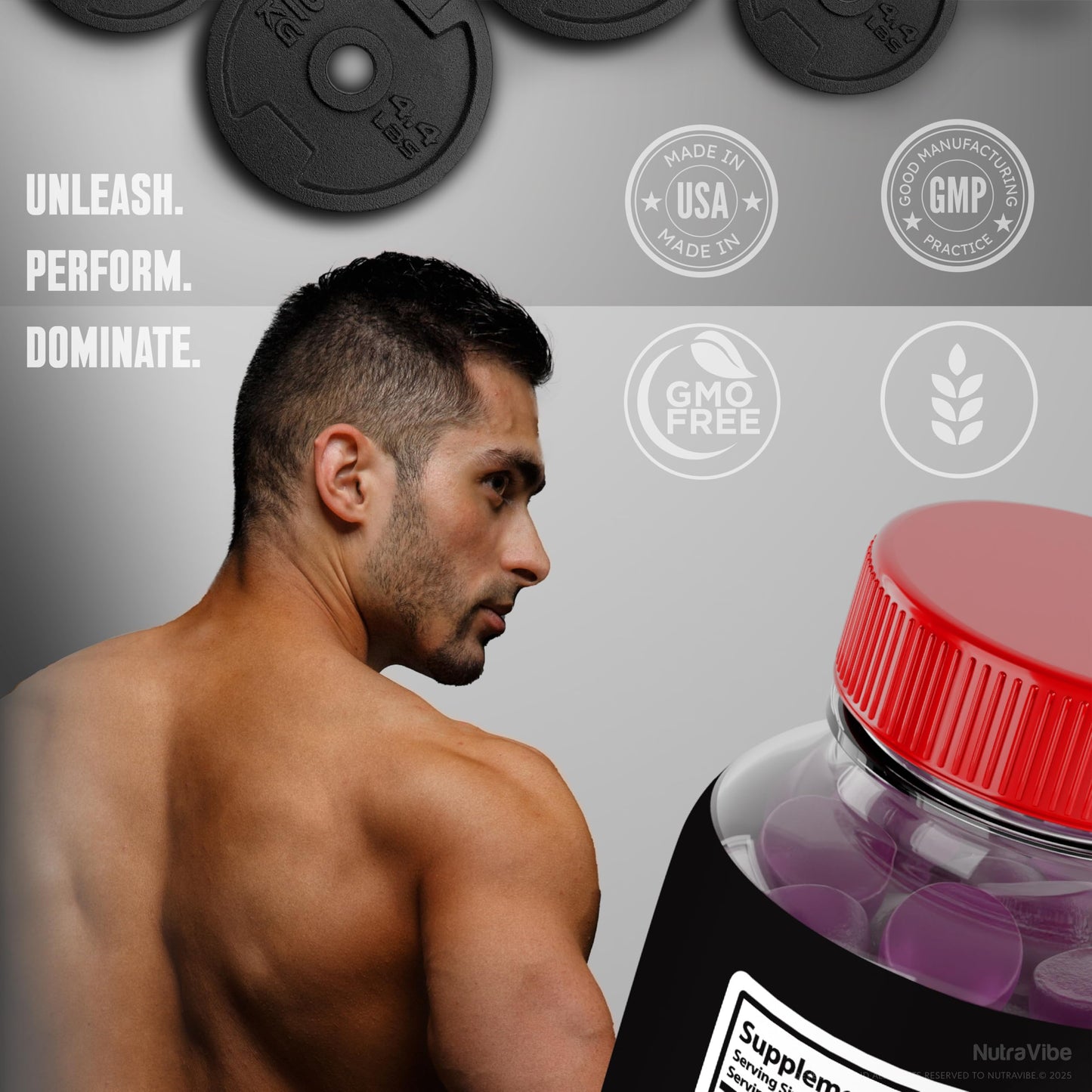 NutraVibe Triton Maxx Gummies for Men, 60 Gummies