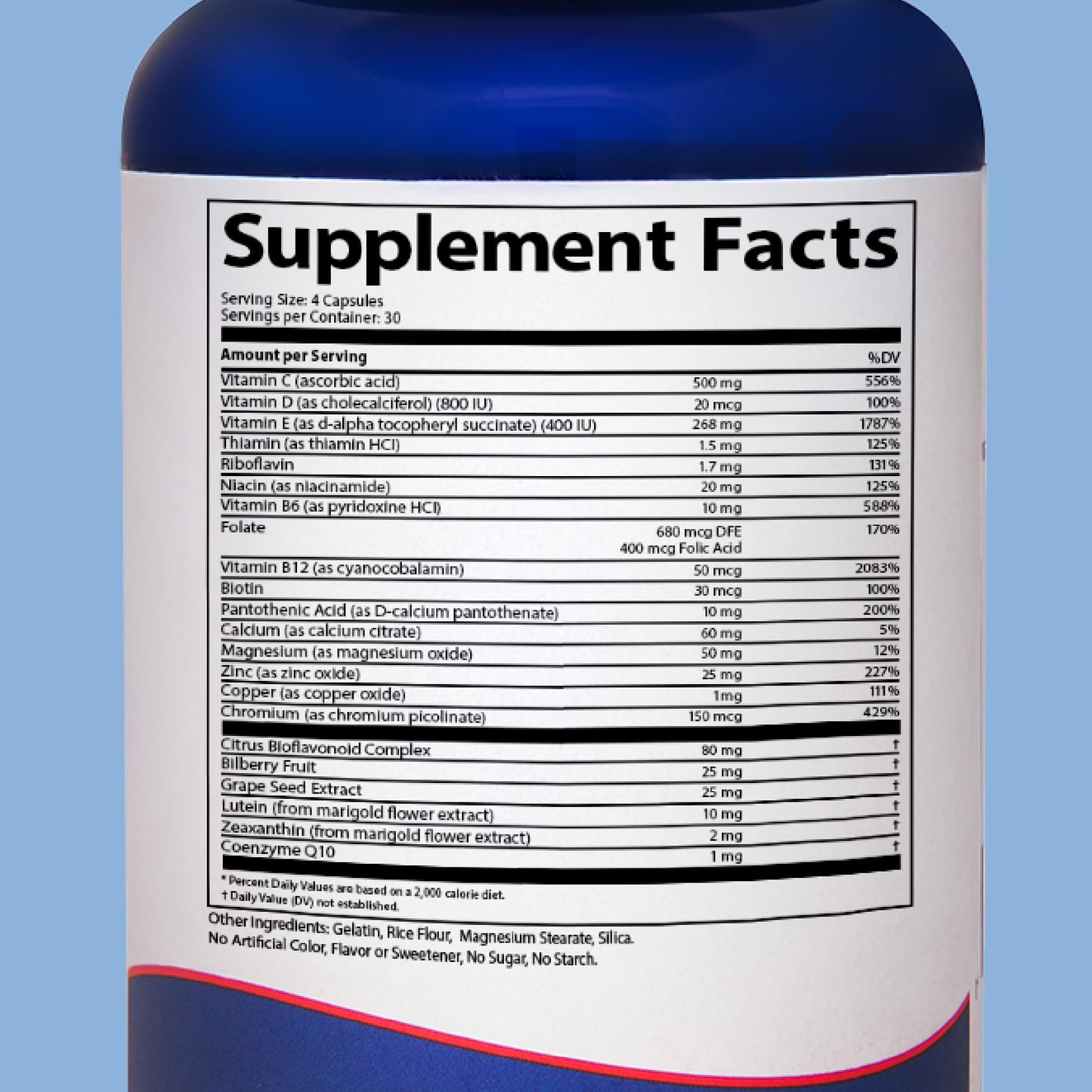 Doctor's Advantage Macular Shield Eye Vitamins + Multivitamin Capsules 120 Capsules