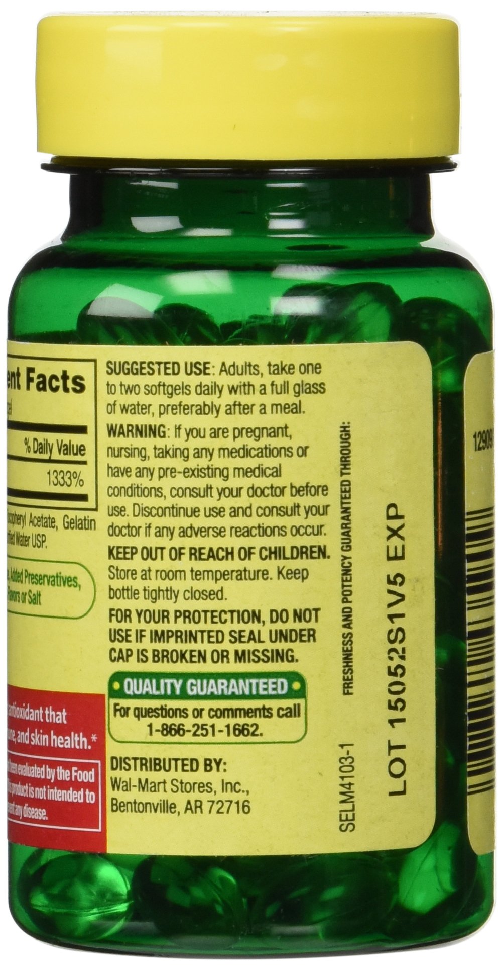Outccogo Vitamin E 400 IU Softgel, 100 Count