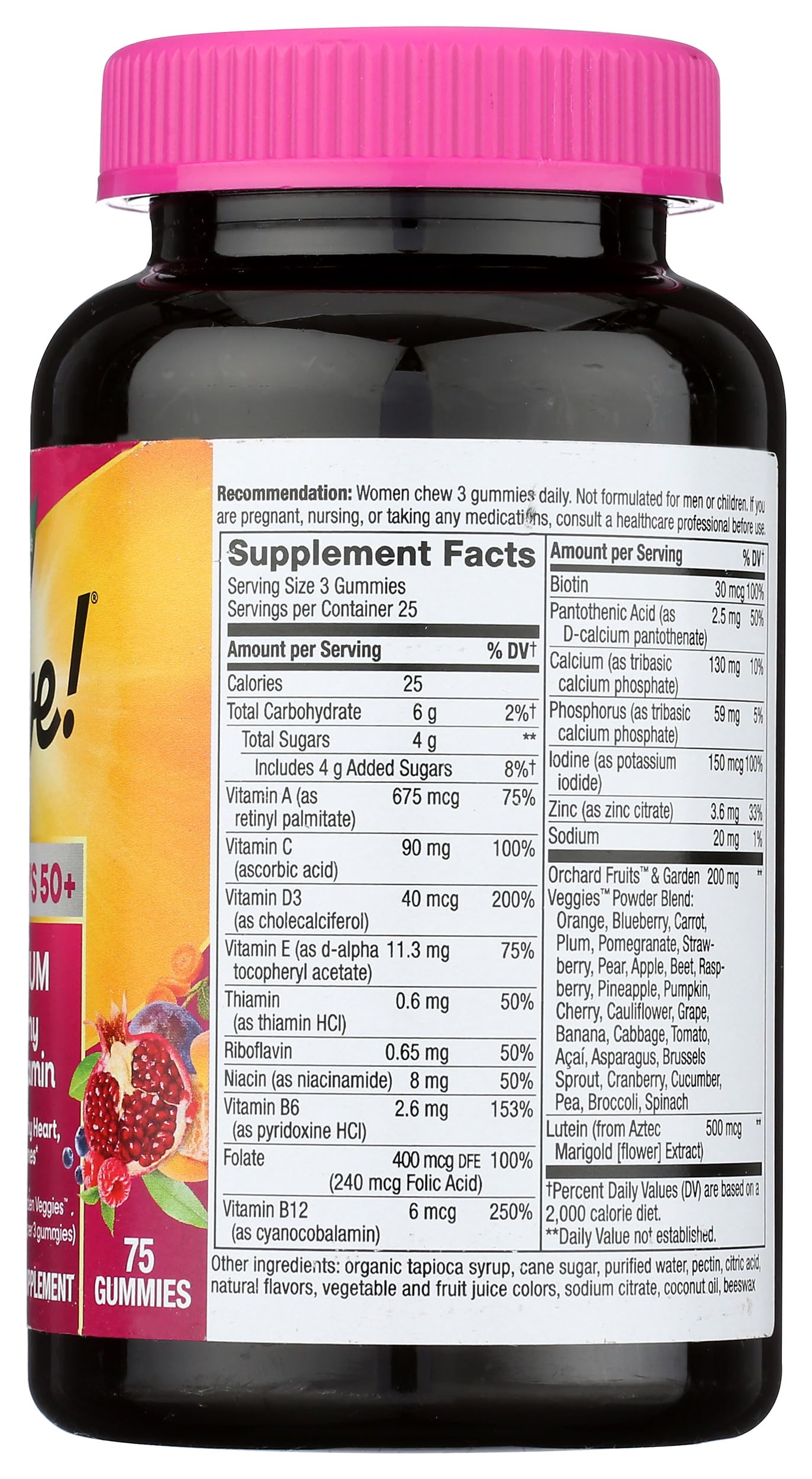 Nature's Way Multivitamin Alive Women 50 Plus Gummy 75 Count