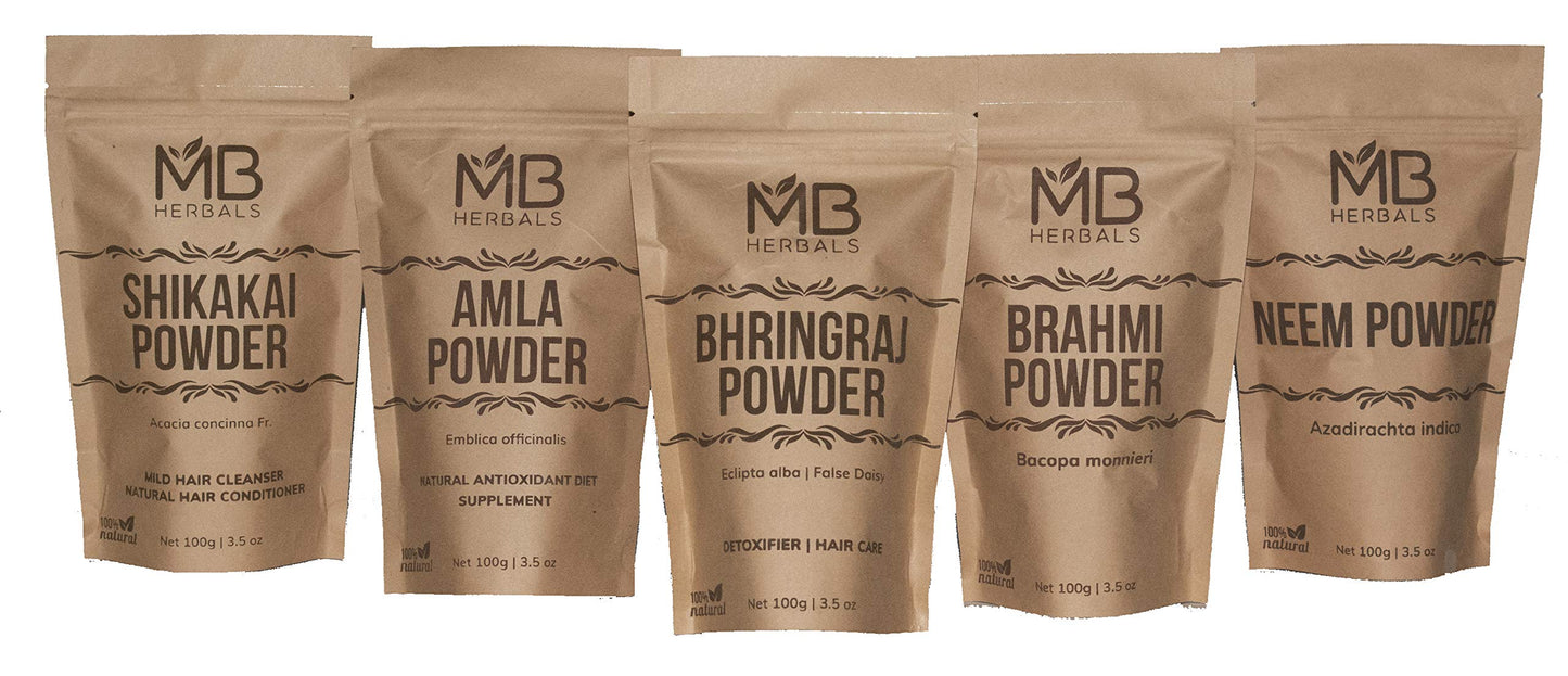 MB Herbals Hair Care Powders COMBO Pack Powder 17.637