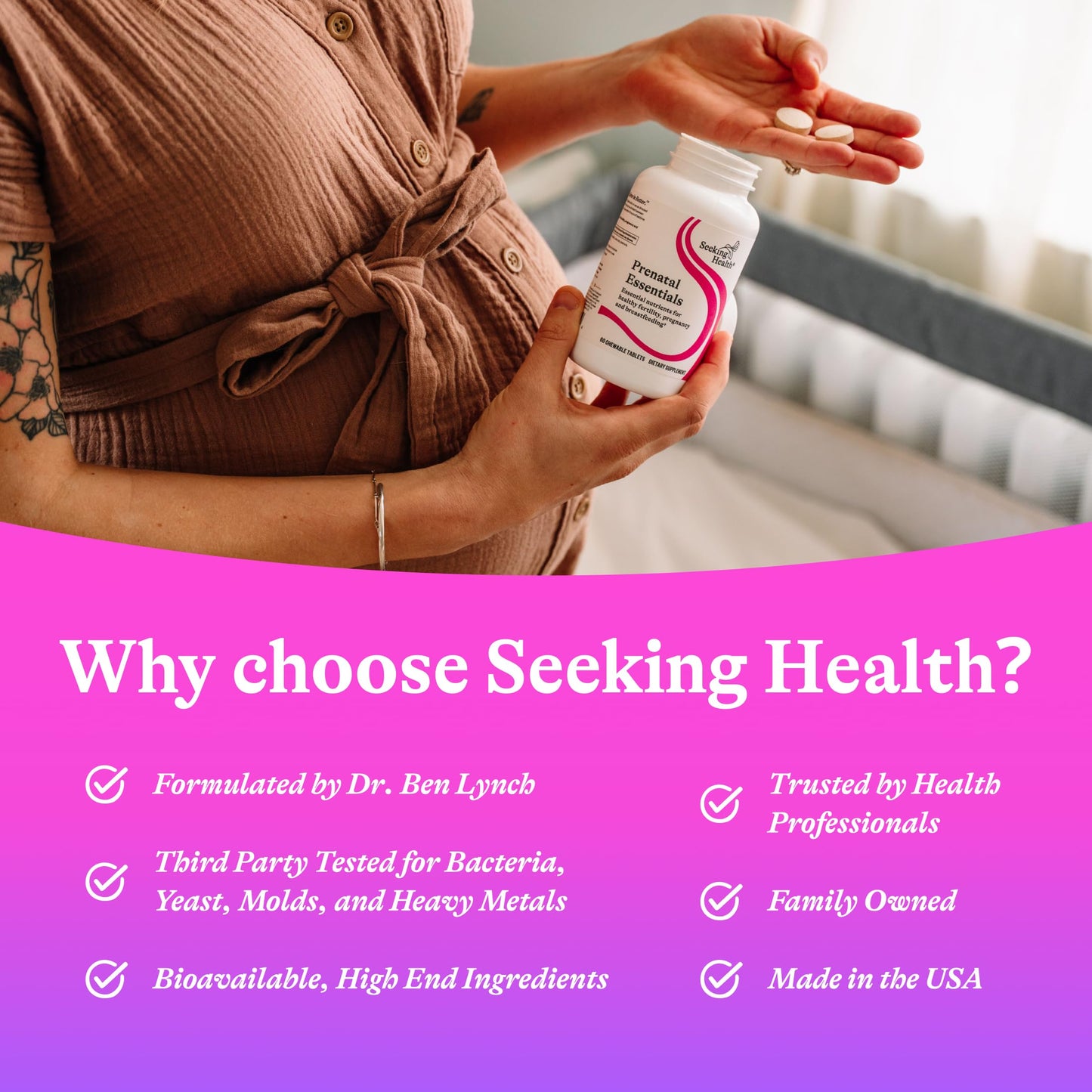 Seeking Health Prenatal Essentials Tablet, 60 Tablets