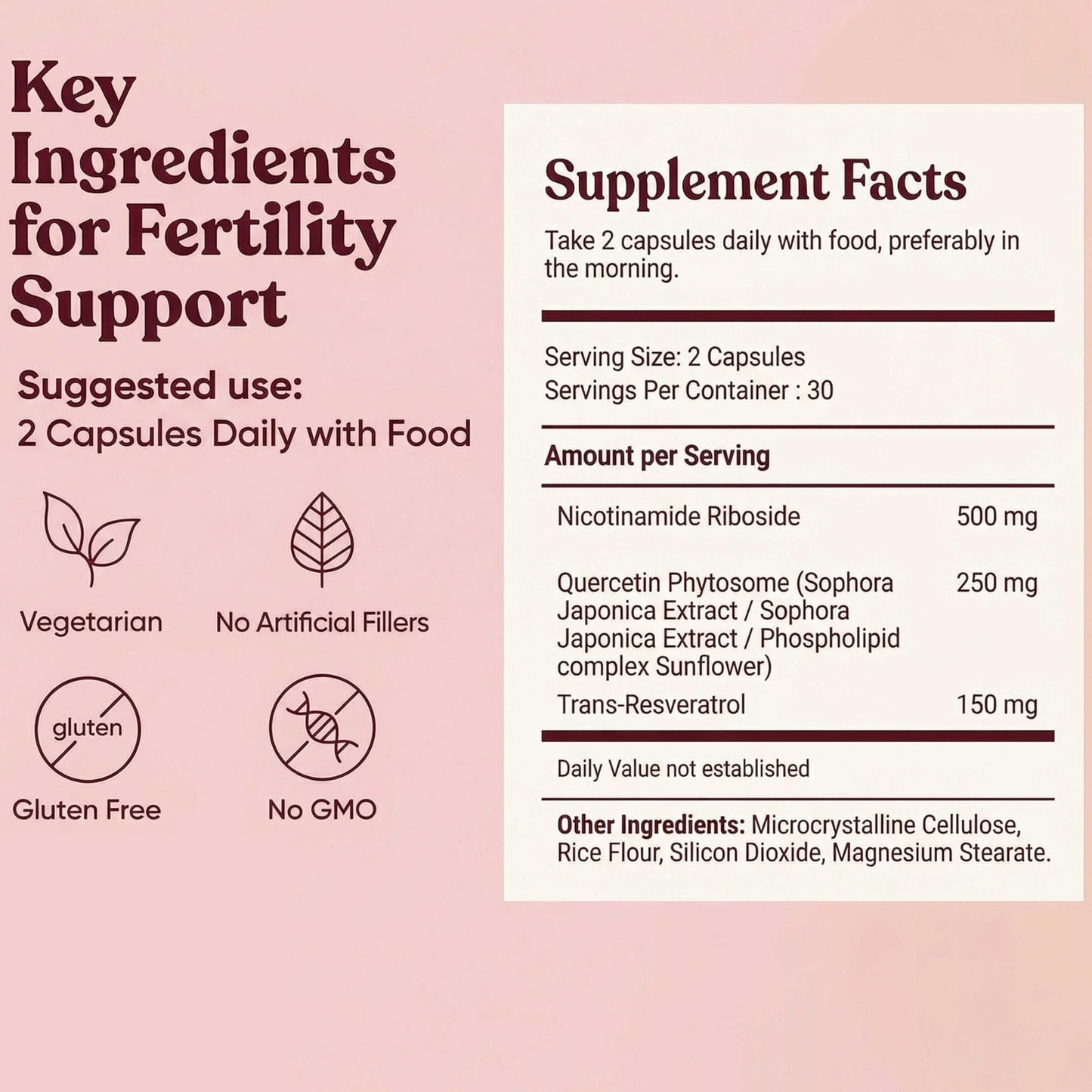 Velura Ovelle Fertility for Women-Hormonal Balance & Cycle 60 Capsules