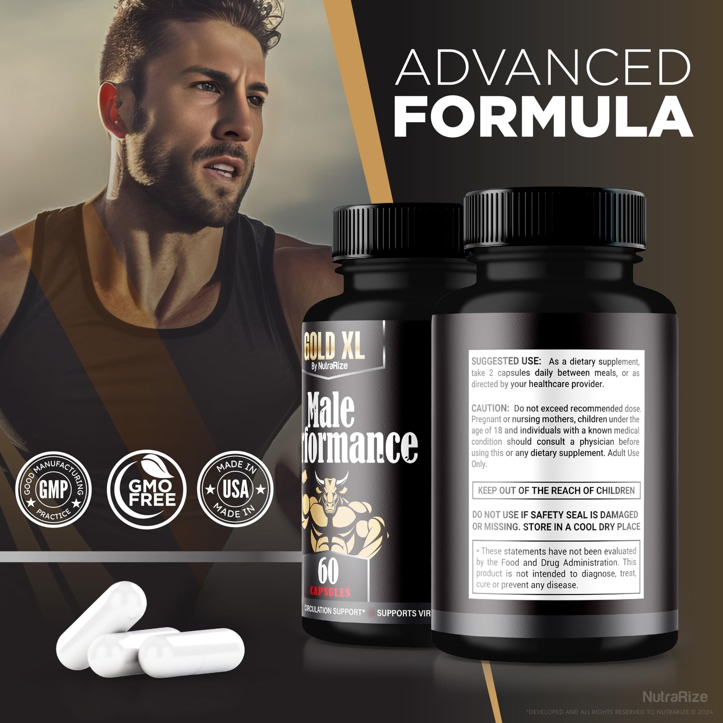 NutraRize Gold XL Capsules 120 Capsules