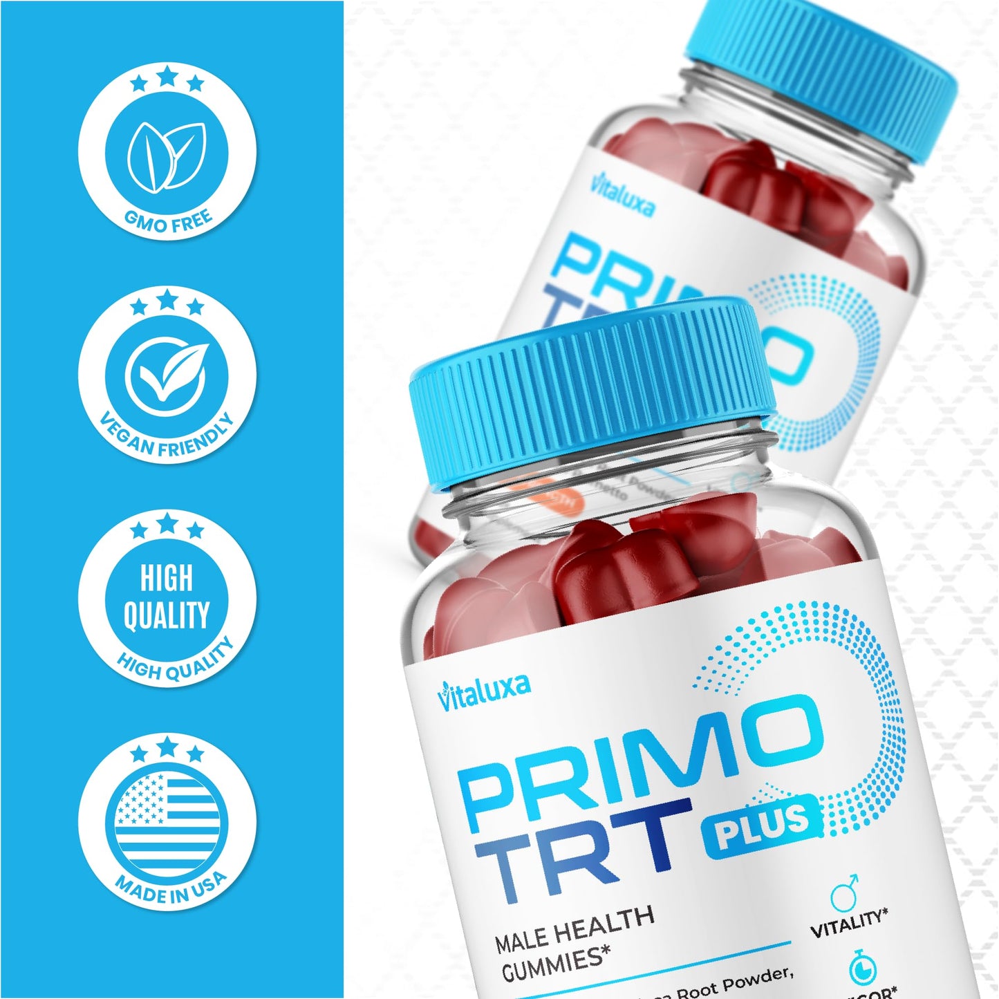 Vitaluxa Primo TRT Gummies 60 Gummies