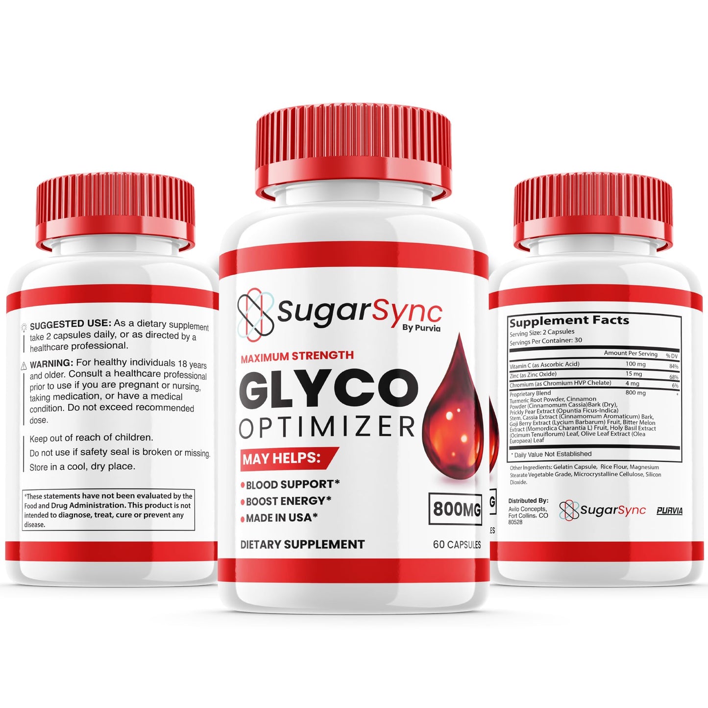 Purvia Sugar Sync Glyco Optimizer Capsule, 60 Count
