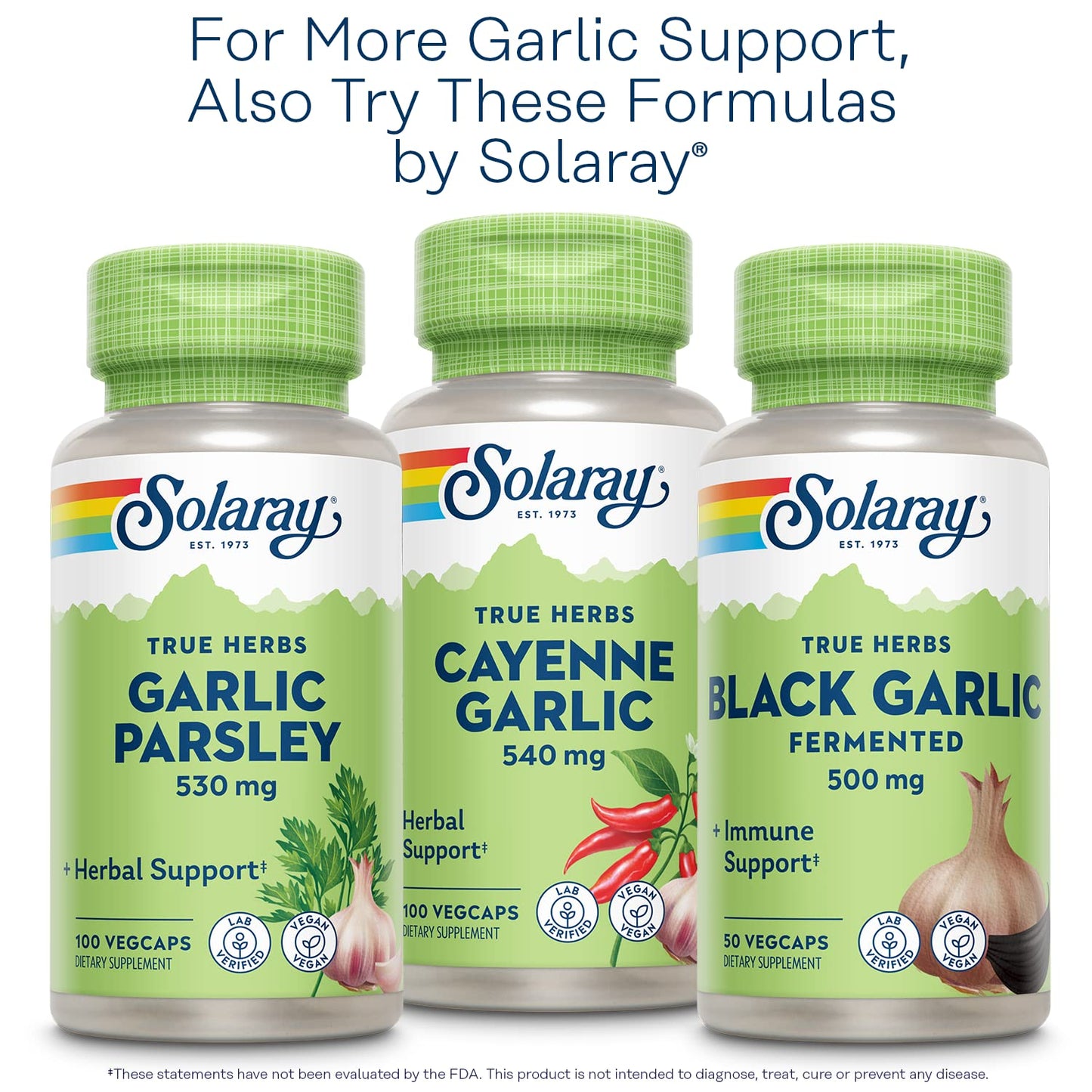 SOLARAY Garlic Supplement 500mg VegCaps 60
