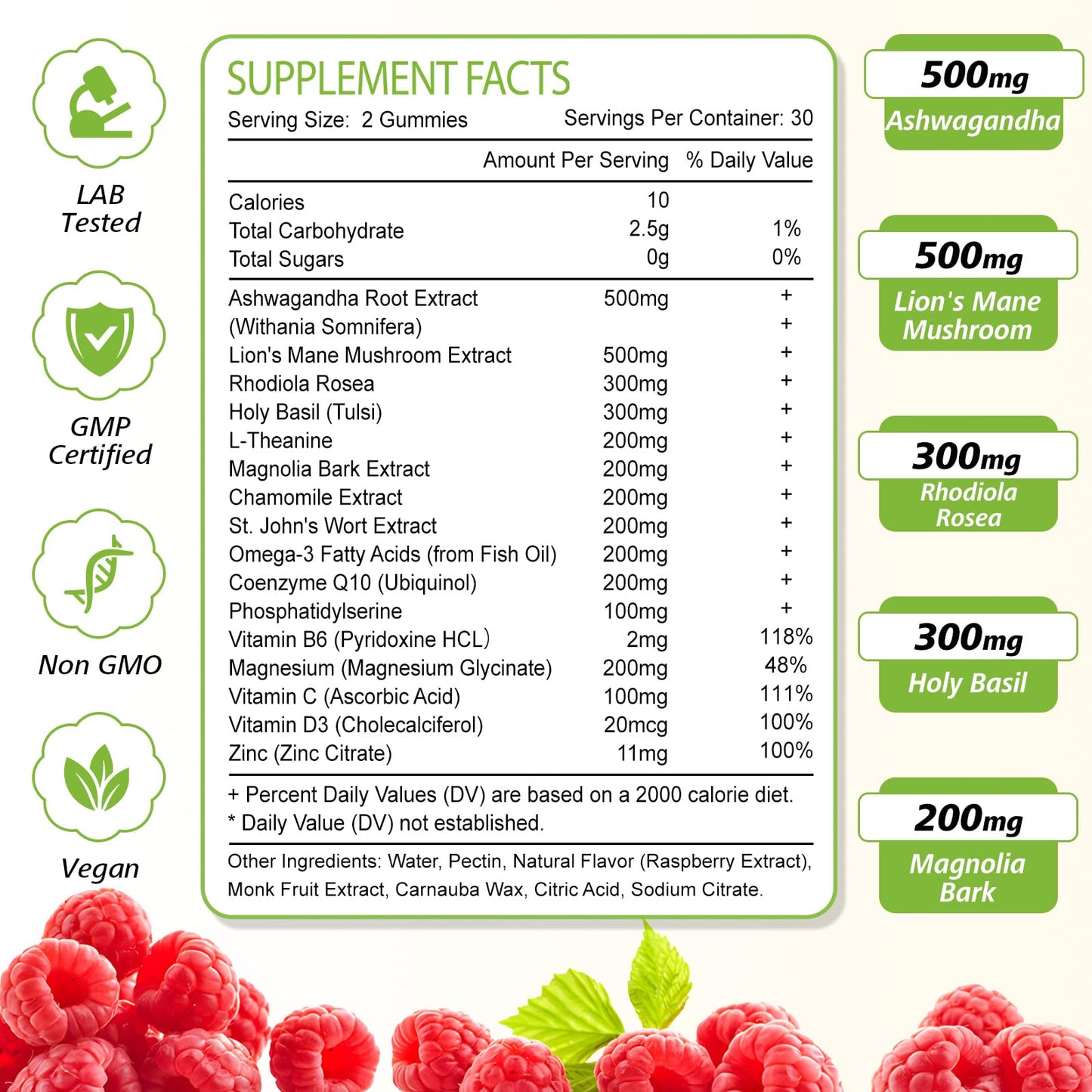 Zetelixia Cortisol Gummies for Women, 60 Count