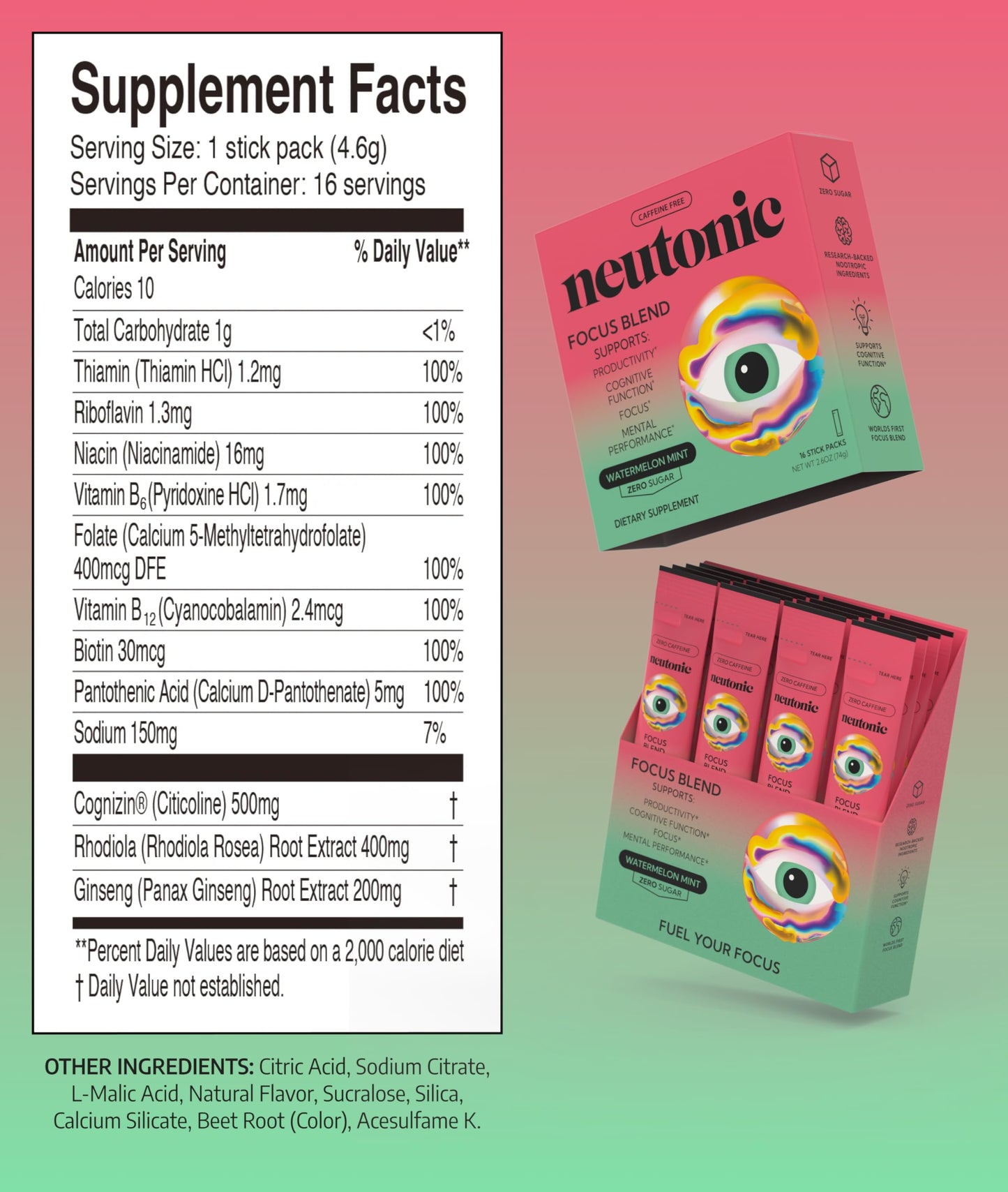 Neutonic Nootropic Focus Blend Powder 2.6