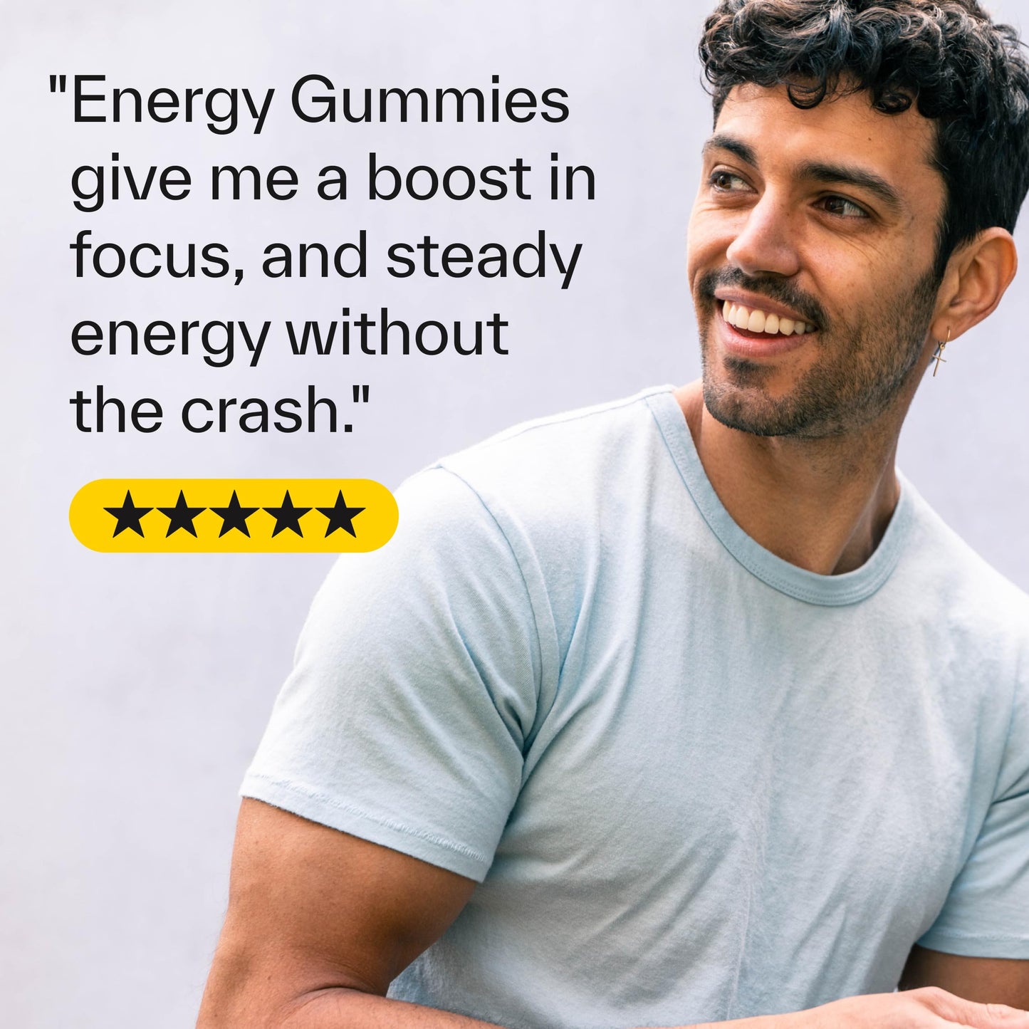 Elo Health Caffeine-Free Energy Gummies CoQ10 200mg + B12 & Ginseng, 56 Gummies