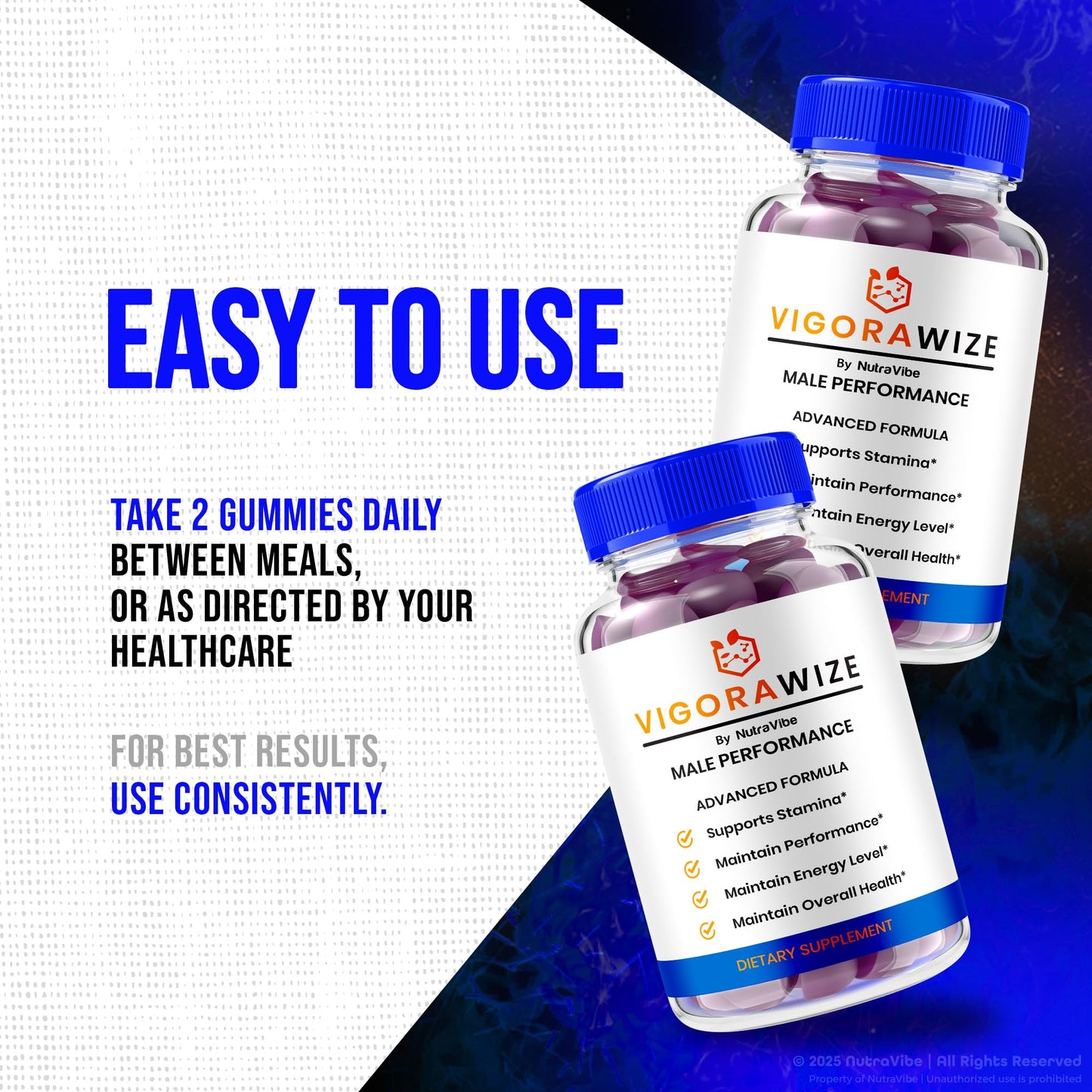 NutraRize Vigorawize for Men Gummies 60 Gummies
