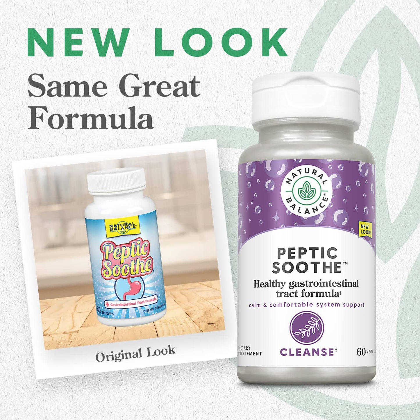 Natural Balance Peptic Soothe Gastrointestinal Formula for Healthy Digestion Support with Zinc Carnosine, L-Glutamine & Mastic Gum Capsules 60