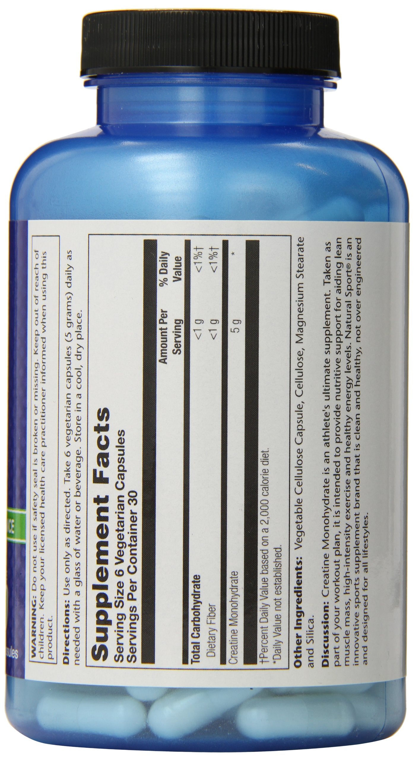 Natural Sport Creatine 5000 Vegetarian, 180 Capsules