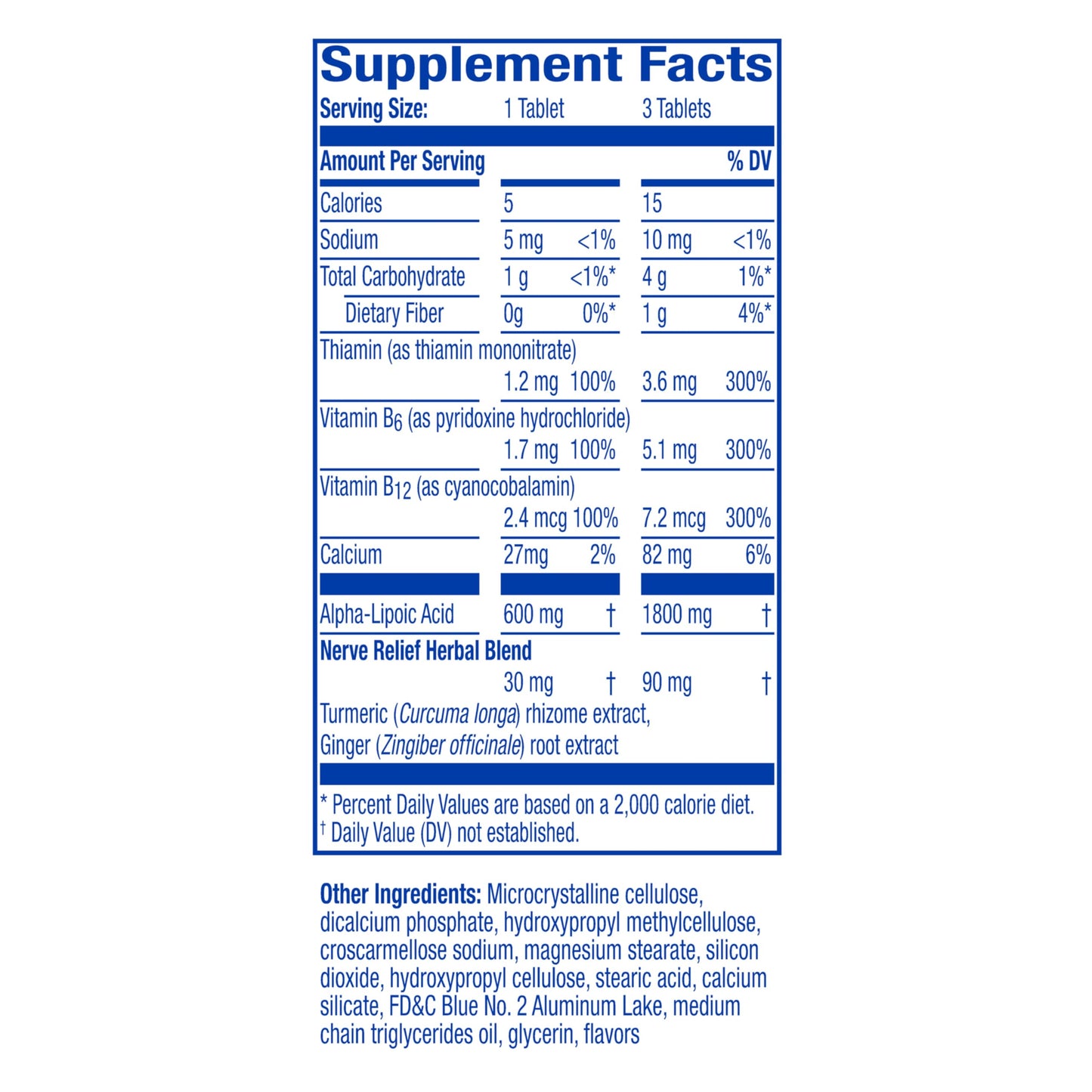 Nervive Nerve Relief Occasional Nerve Discomfort II Tablet 60 Count