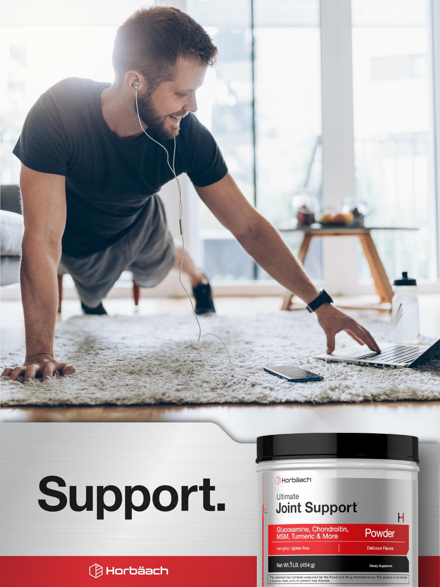 Horbäach Joint Support Supplement Powder 16 oz
