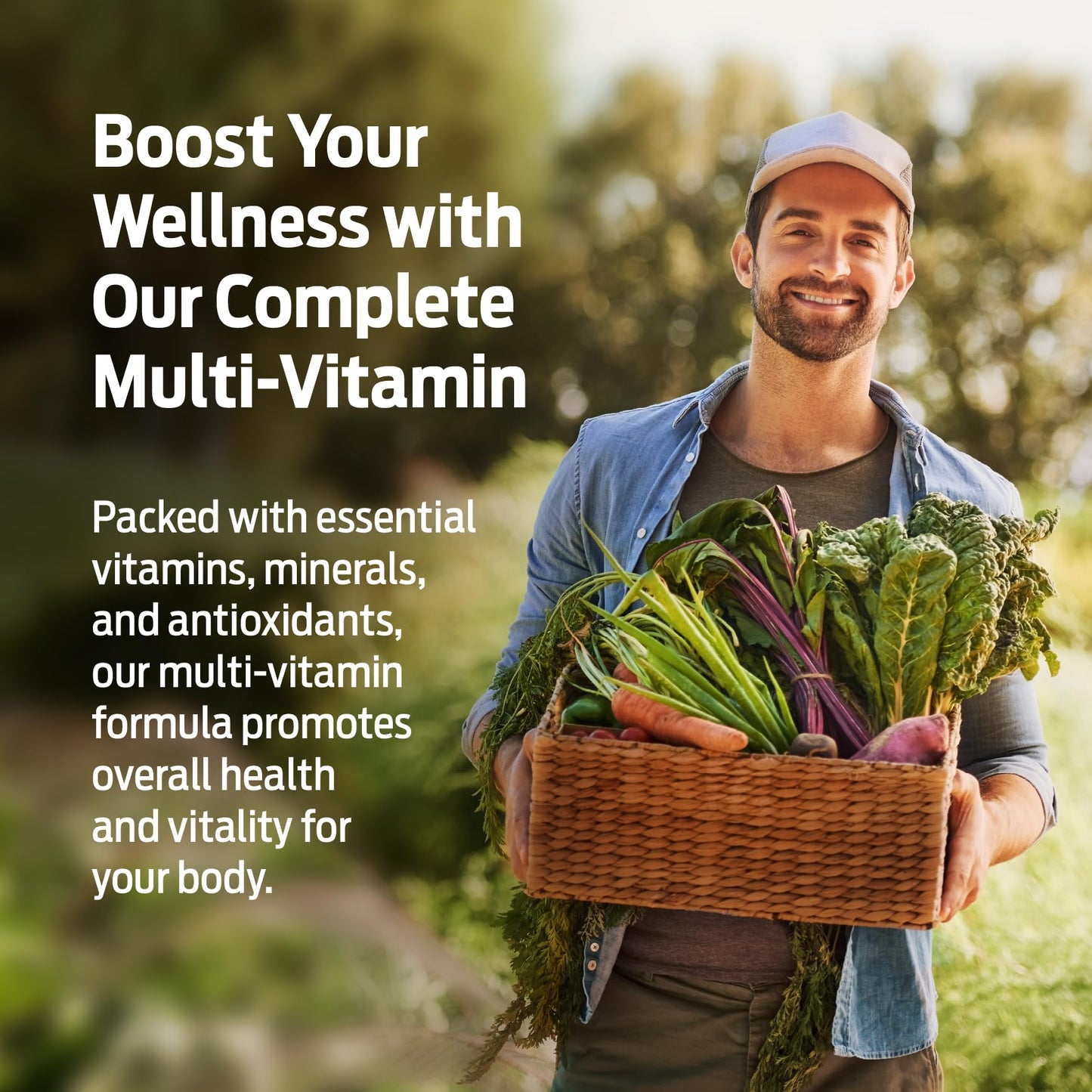 ForestLeaf Daily Vitamin Multivitamin for Men Capsules, 60 Capsules