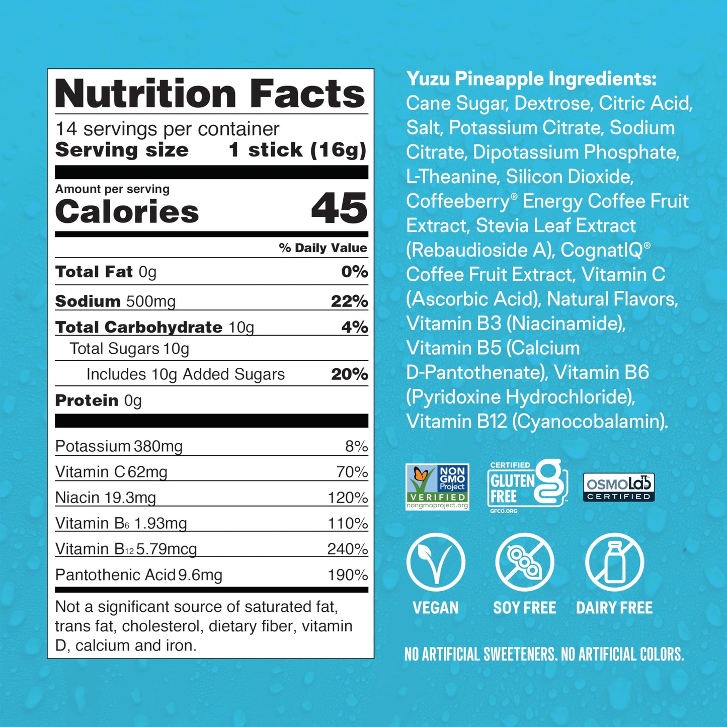 Liquid I.V. Hydration + Energy Electrolytes Powder, 7.9 Ounce