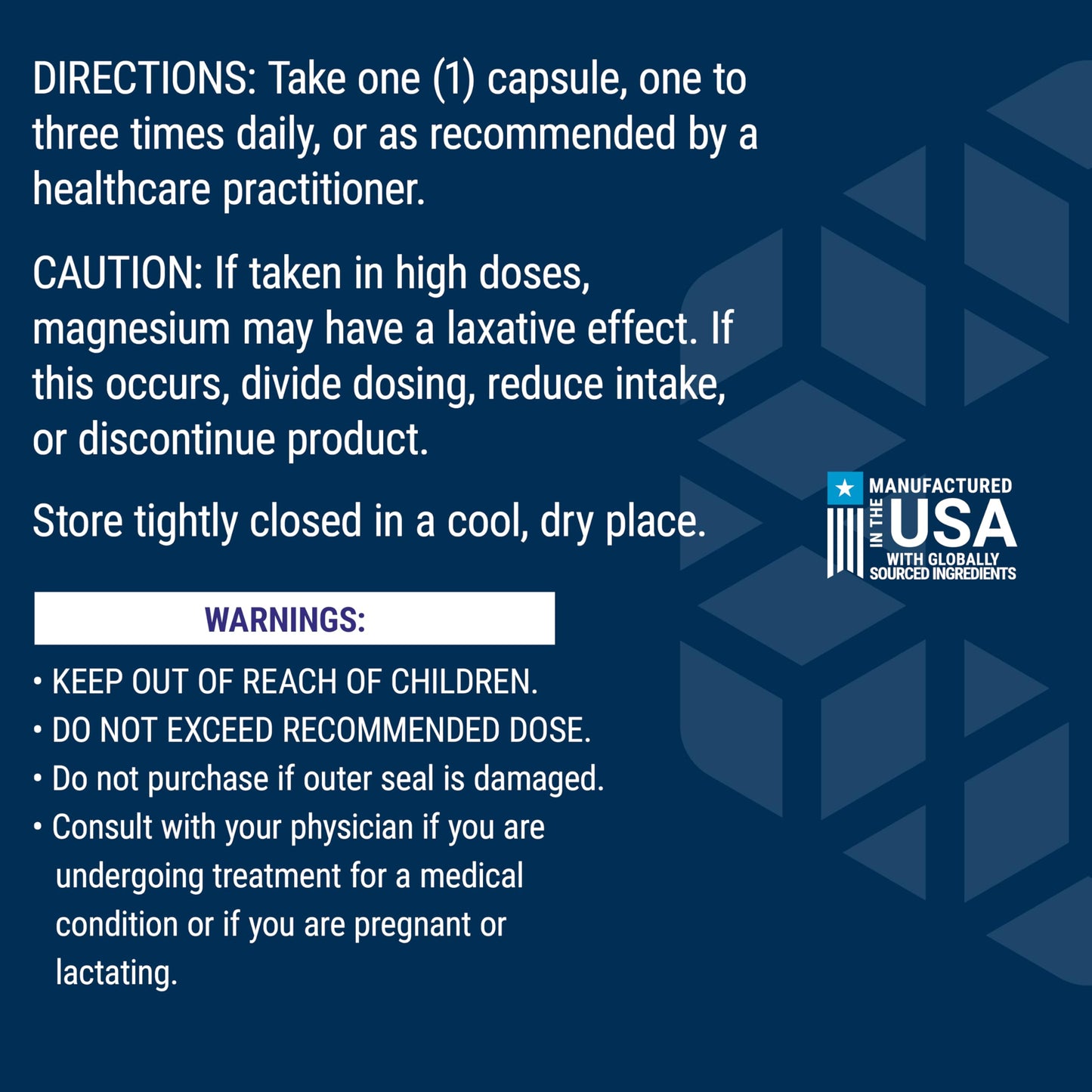 Life Extension Magnesium Capsules 500 mg, Magnesium Oxide, Citrate, and Succinate, Heart Health, Healthy Bones, Metabolism Support, 100 Vegetarian Capsules
