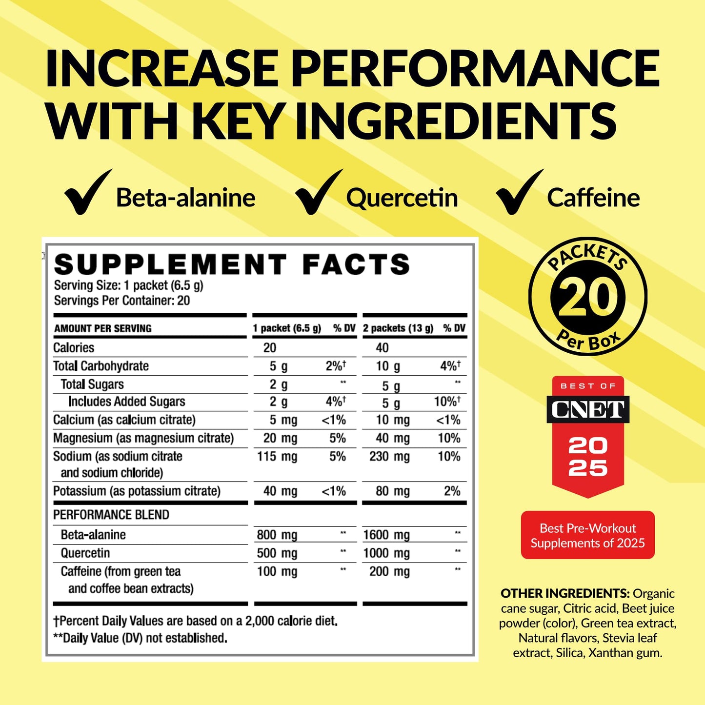 BODi Energize Pre Workout Powder 20 Sticks