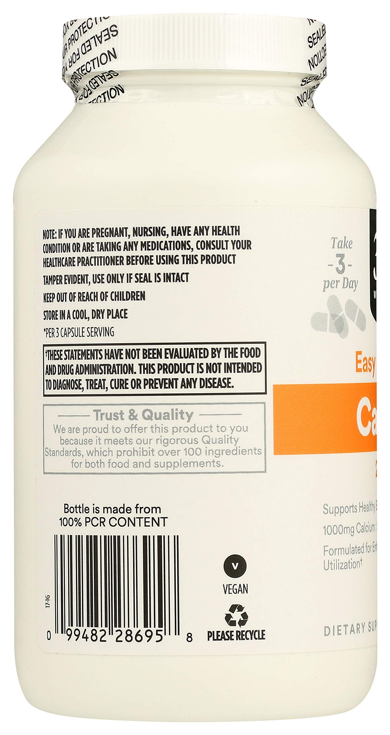 365 by Whole Foods Market Calcium 1000mg Magnesium 500mg Easy Swallow Capsule, 500 Capsules