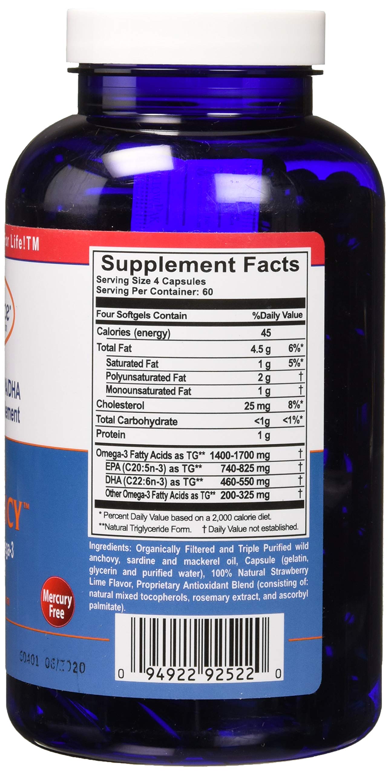 Innate Choice Omega Sufficiency Fish Oil Capsules 240 Capsules