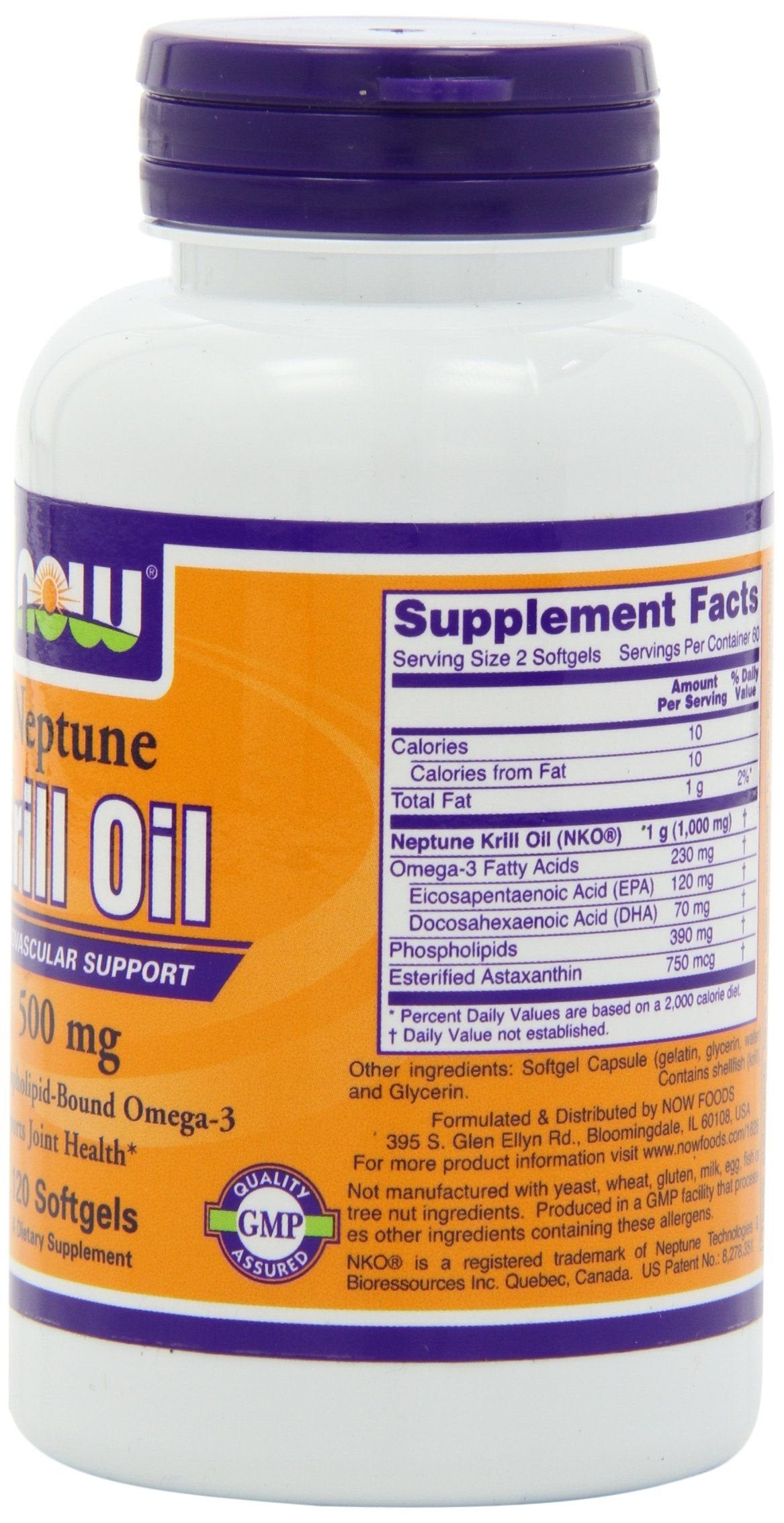 NOW Foods Neptune Krill Oil 500 mg Softgels, 120 Count